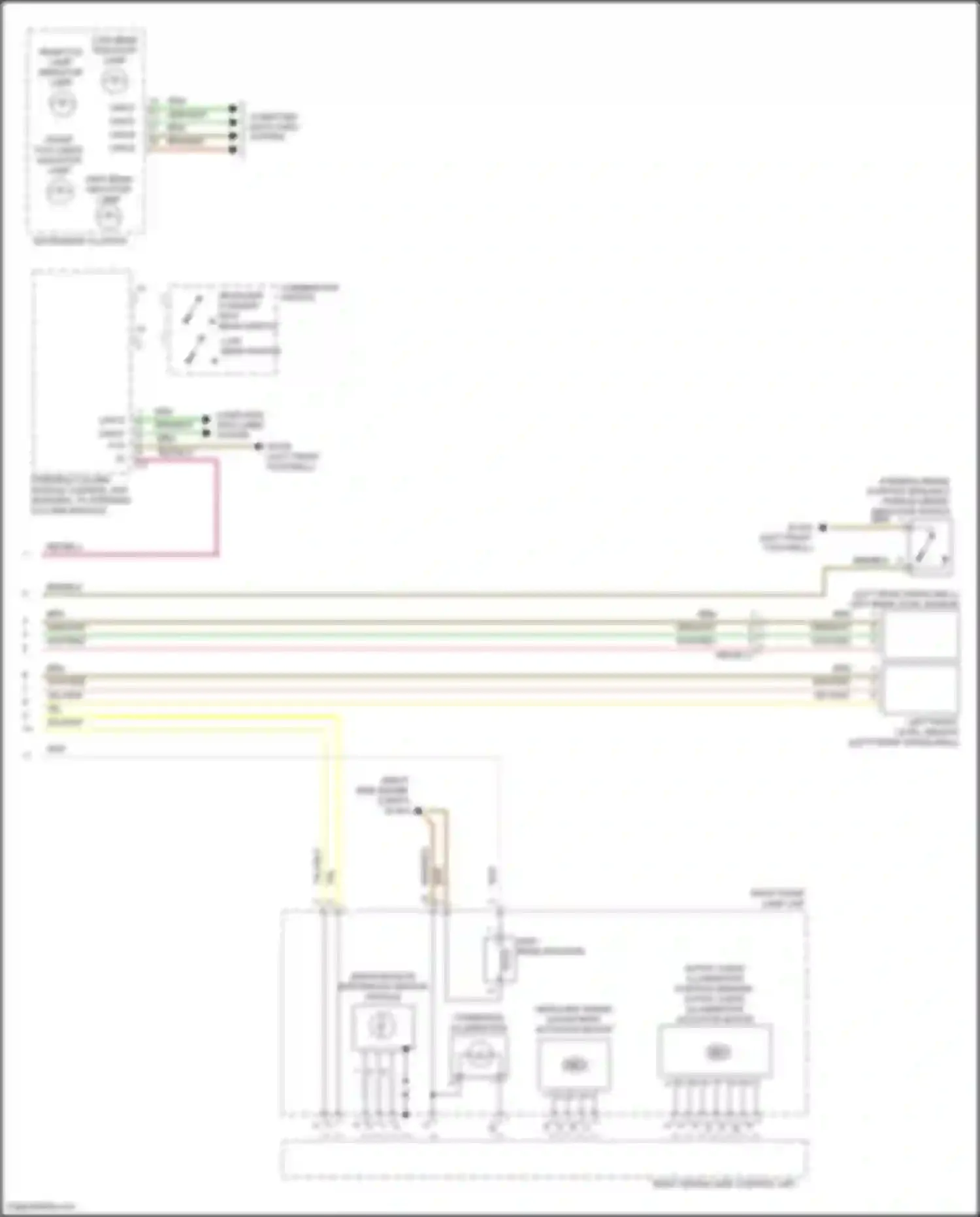 GLK-class Mercedes-Benz X204 facelift (2012-2015): Headlights circuit (2 of 2)