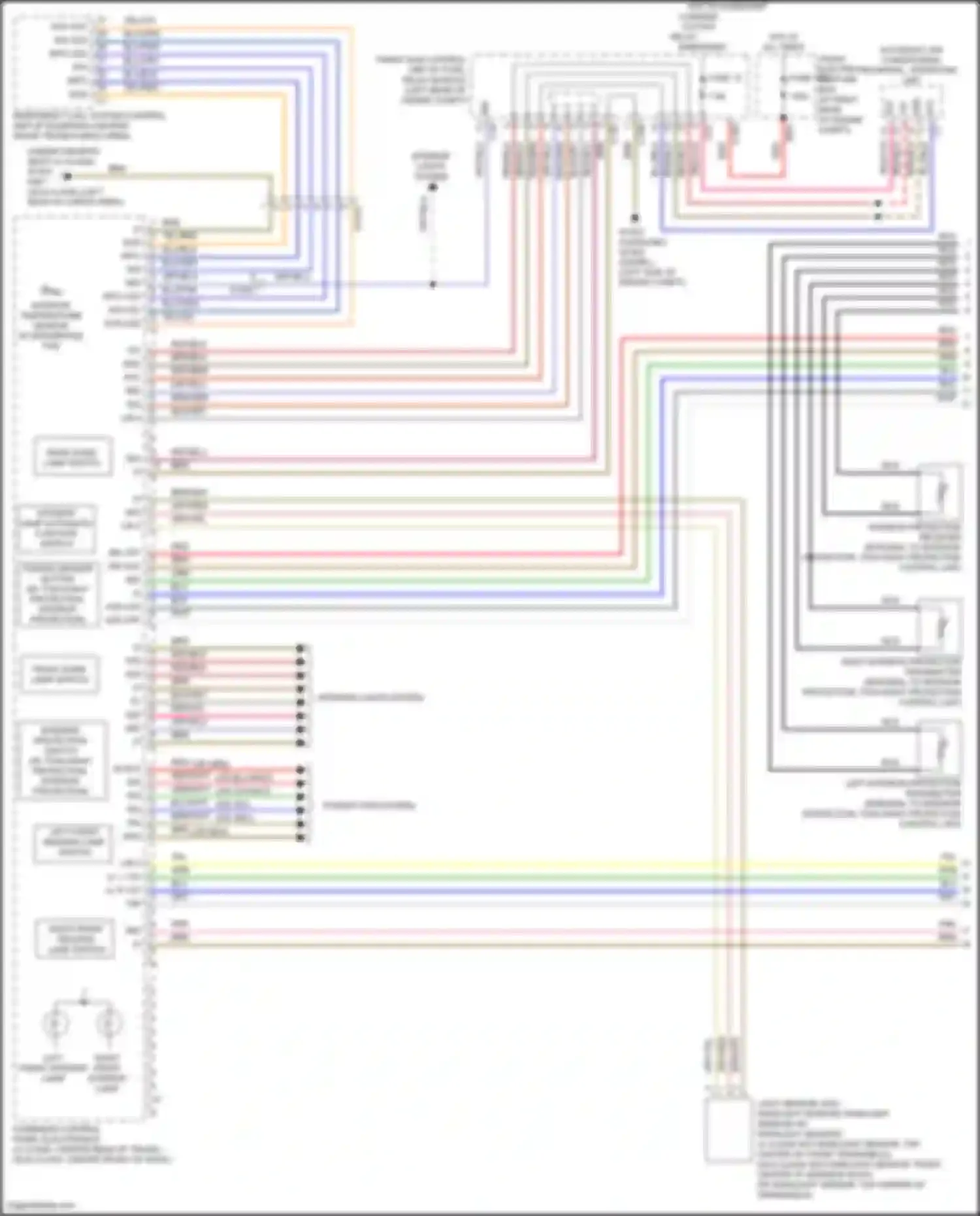 GLK-class Mercedes-Benz X204 facelift (2012-2015): Overhead console circuit (1 of 2)