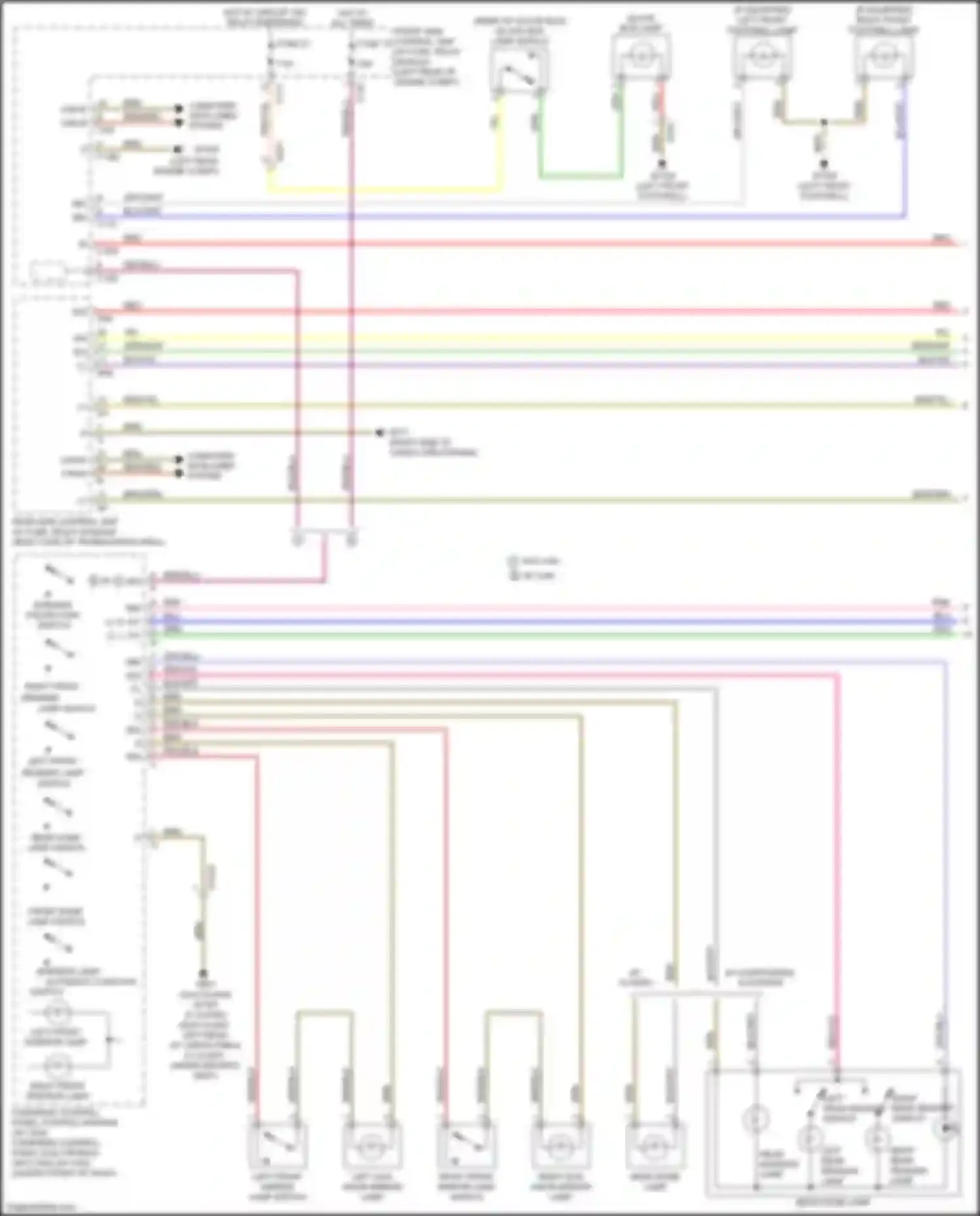 GLK-class Mercedes-Benz X204 facelift (2012-2015): Courtesy lamps circuit (1 of 2)
