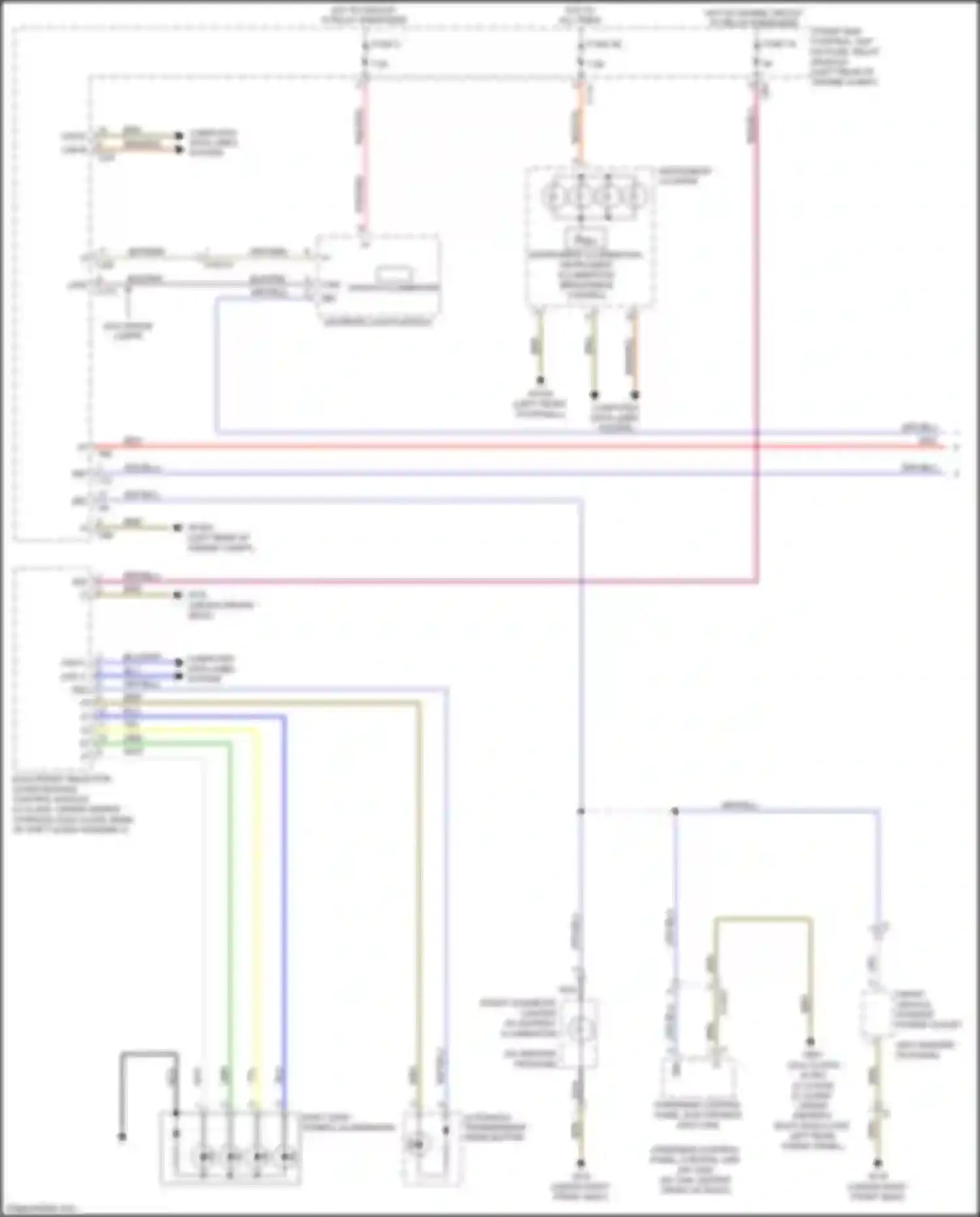 GLK-class Mercedes-Benz X204 facelift (2012-2015): Instrument illumination circuit (1 of 2)