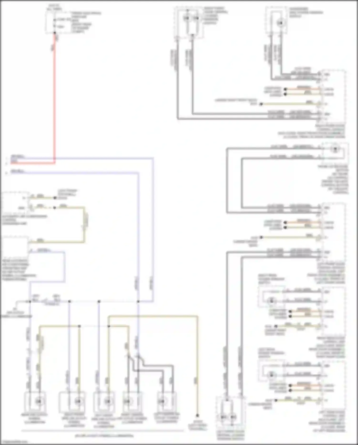 GLK-class Mercedes-Benz X204 facelift (2012-2015): Instrument illumination circuit (2 of 2)