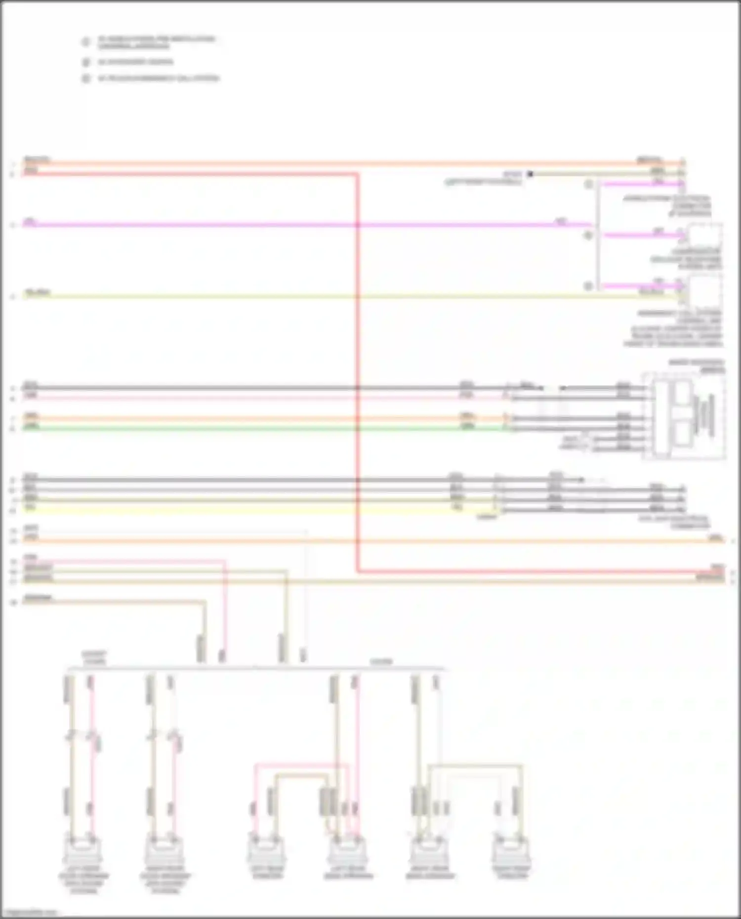 GLK-class Mercedes-Benz X204 facelift (2012-2015): Comand actuation circuit (2 of 3)