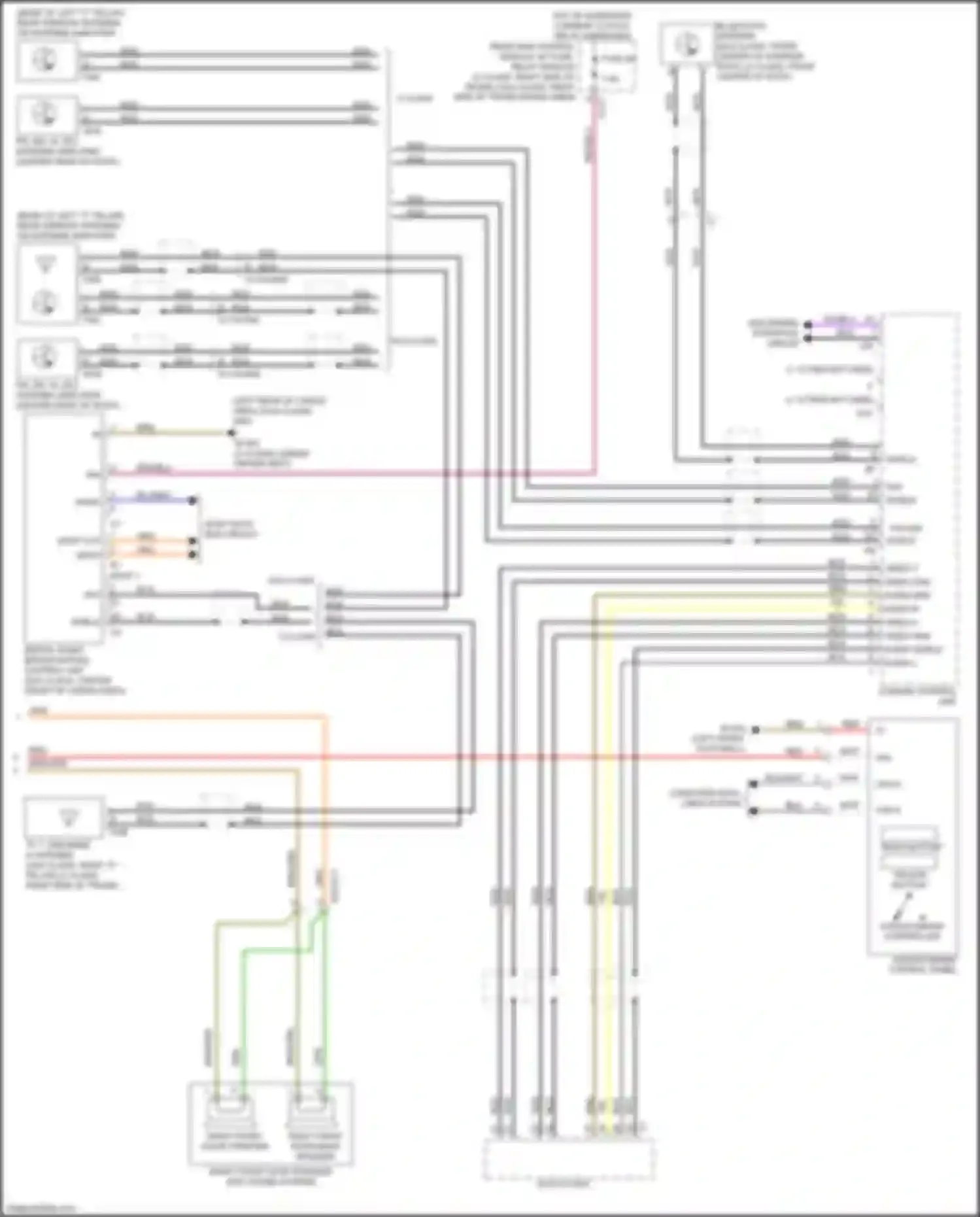 GLK-class Mercedes-Benz X204 facelift (2012-2015): Comand actuation circuit (3 of 3)