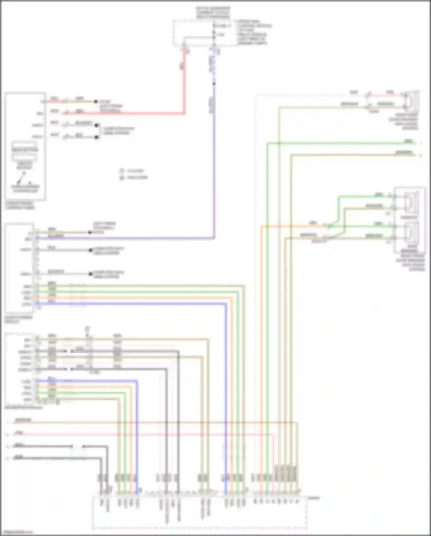 GLK-class Mercedes-Benz X204 facelift (2012-2015): Radio circuit (2 of 3)