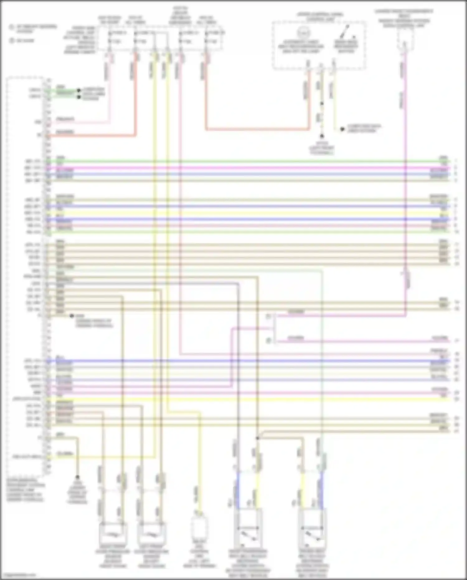 GLK-class Mercedes-Benz X204 facelift (2012-2015): Supplemental restraint circuit (1 of 3)