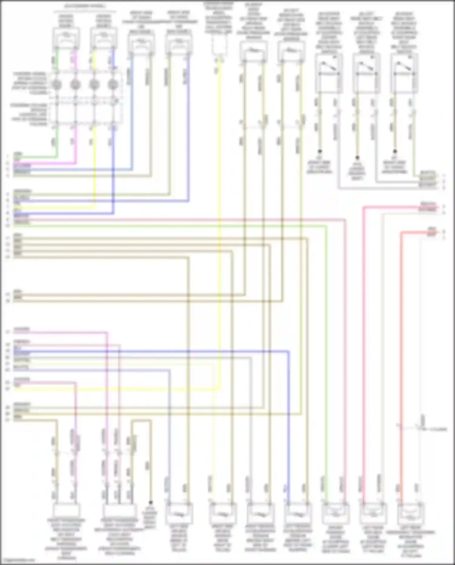 GLK-class Mercedes-Benz X204 facelift (2012-2015): Supplemental restraint circuit (2 of 3)