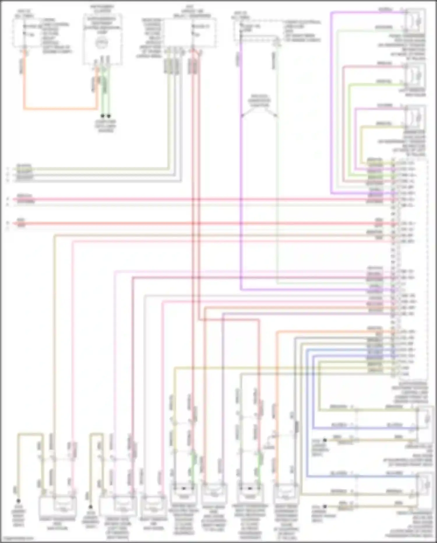 GLK-class Mercedes-Benz X204 facelift (2012-2015): Supplemental restraint circuit (3 of 3)