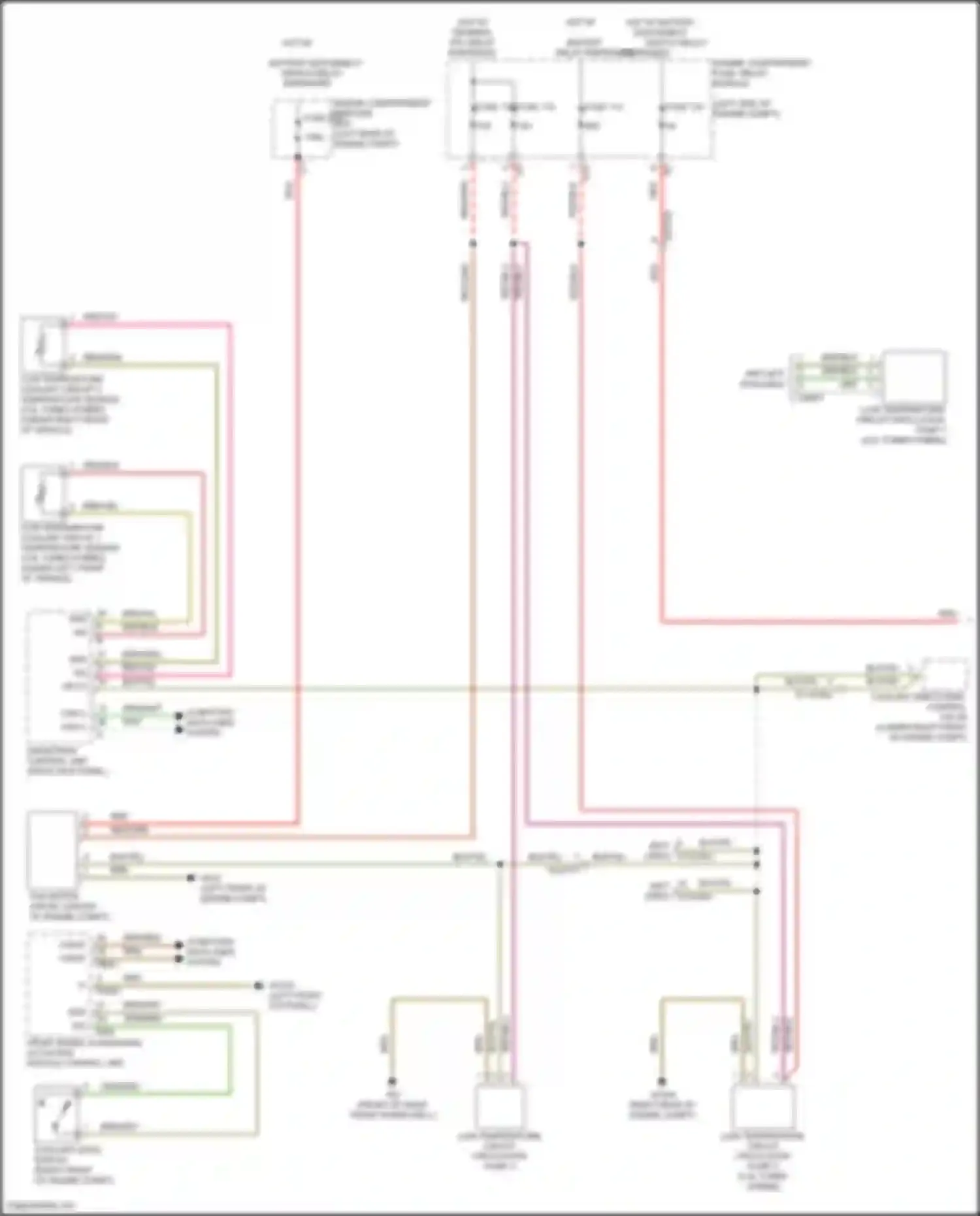 GLS-class AMG Mercedes-Benz X167 facelift (2023-2024): Cooling fan circuit (1 of 2)