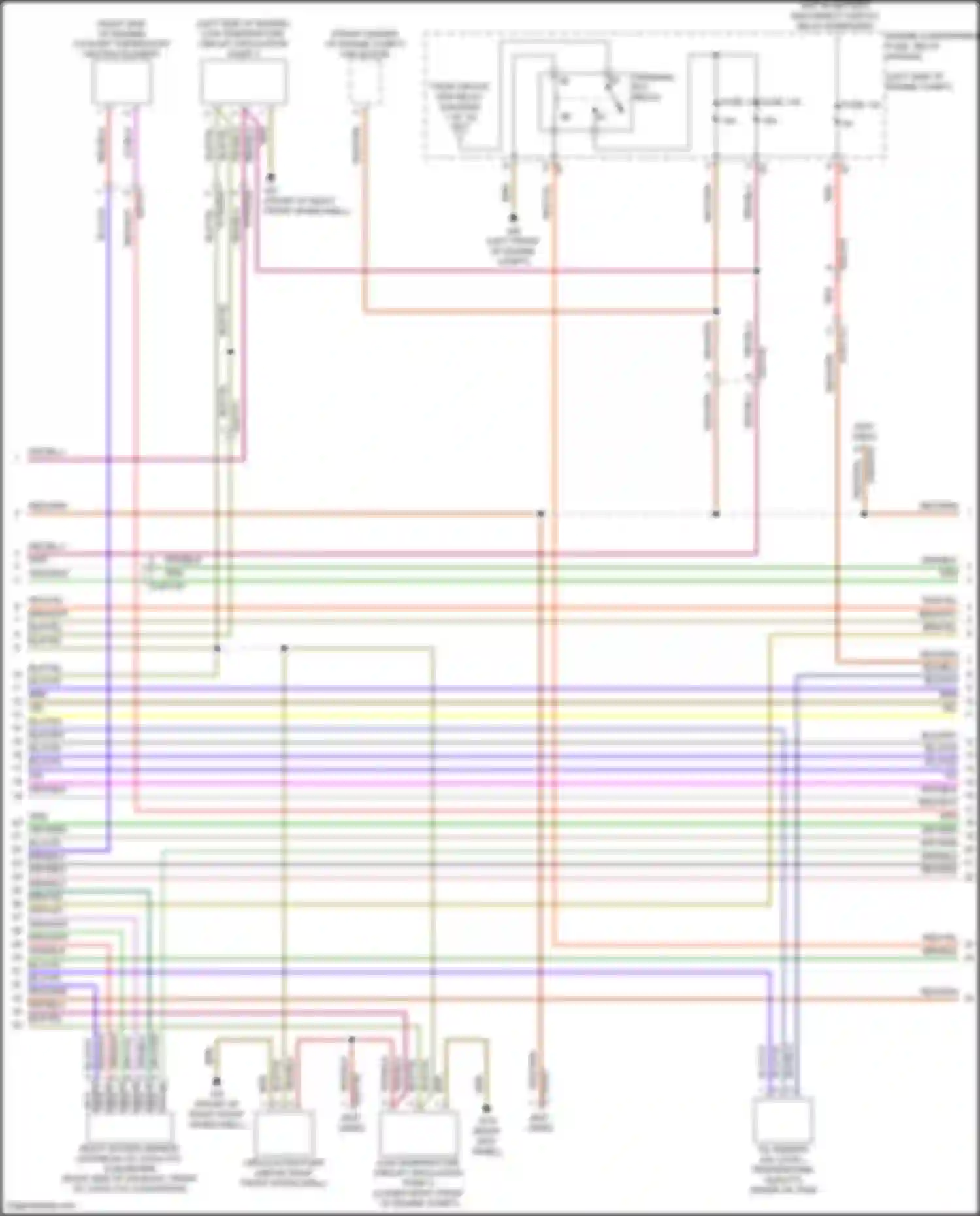 GLS-class AMG Mercedes-Benz X167 facelift (2023-2024): Wiring diagram engine performance 4.0l turbo hybrid (3 of 10)