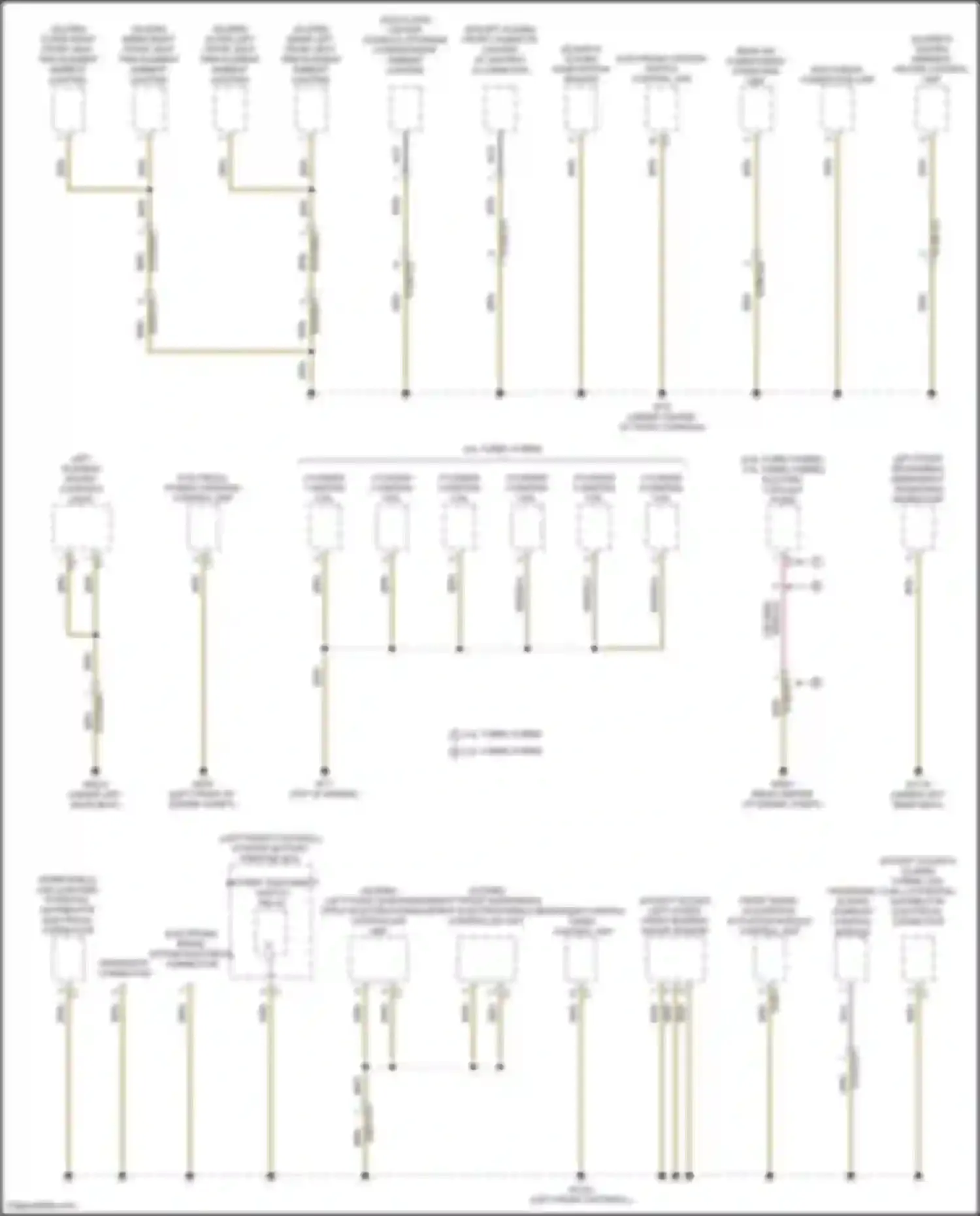 GLS-class AMG Mercedes-Benz X167 facelift (2023-2024): Ground distribution circuit (1 of 8)