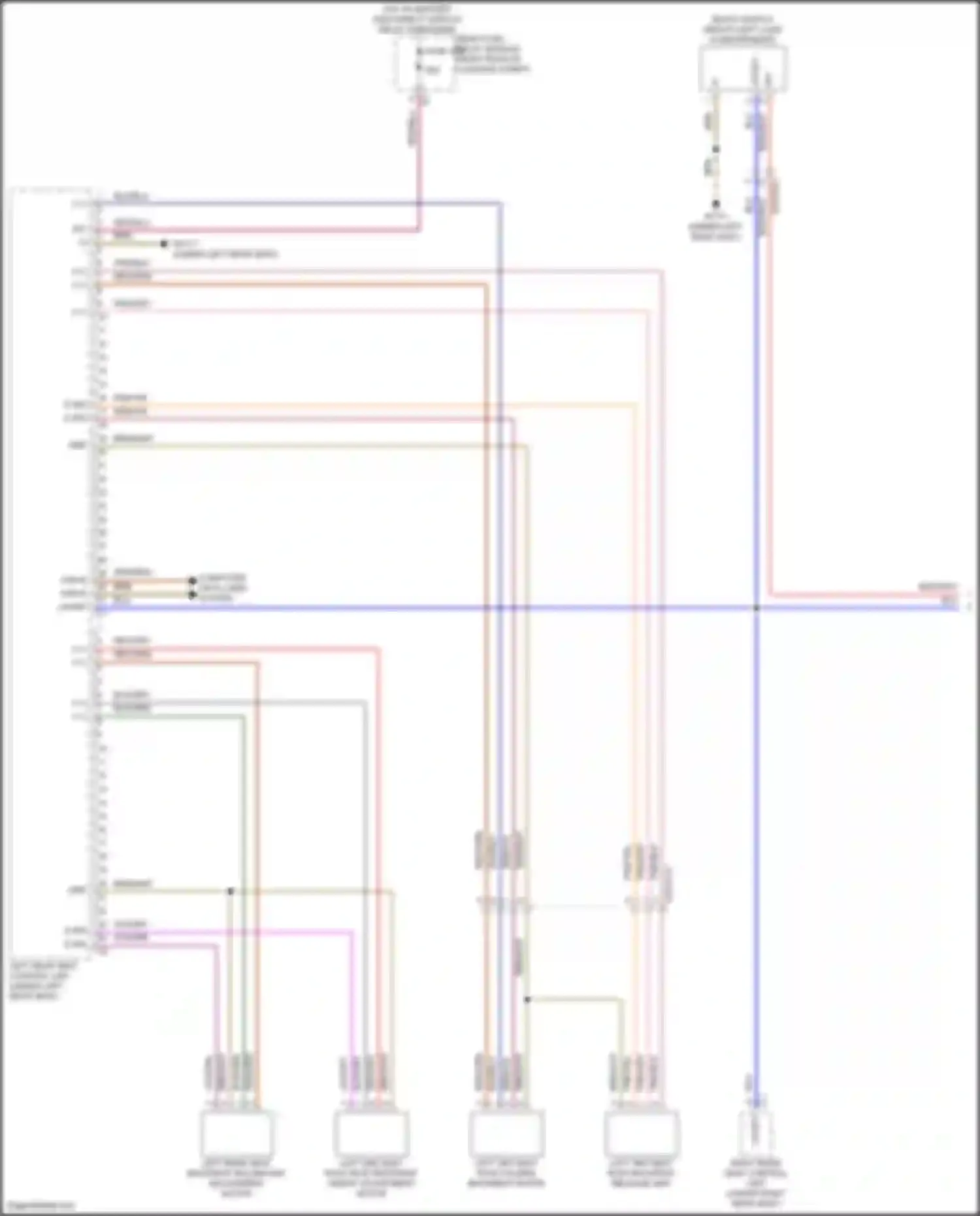 GLS-class AMG Mercedes-Benz X167 facelift (2023-2024): Left rear memory seat circuit (1 of 2)