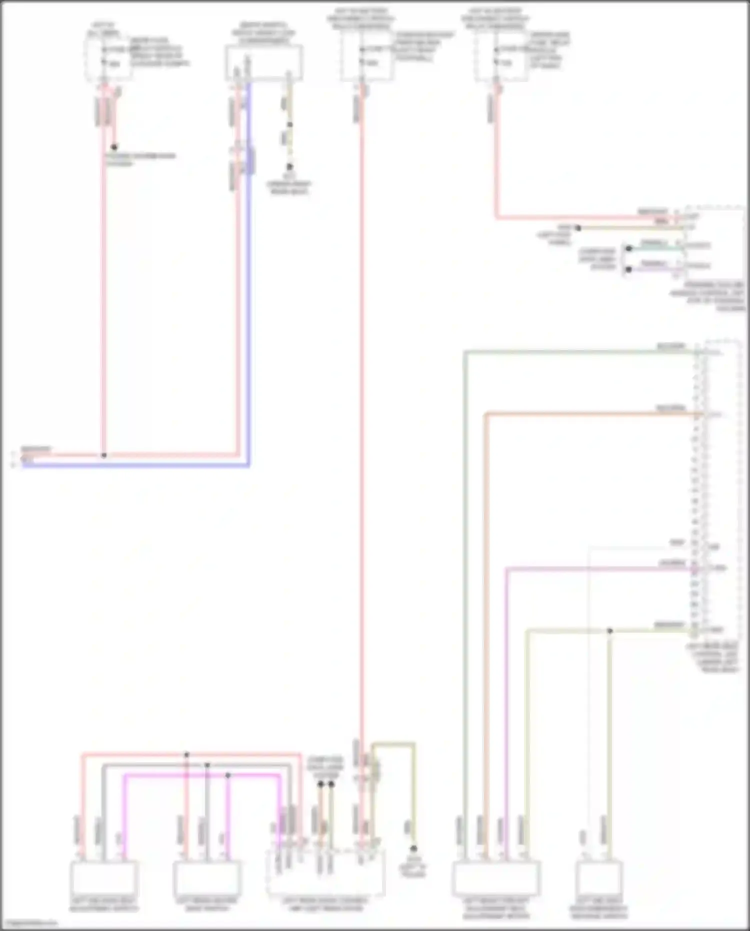 GLS-class AMG Mercedes-Benz X167 facelift (2023-2024): Left rear memory seat circuit (2 of 2)