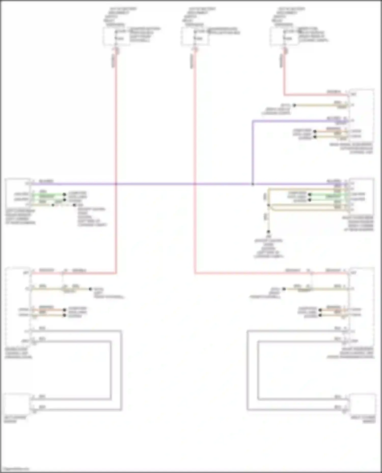 GLS-class AMG Mercedes-Benz X167 facelift (2023-2024): Blind spot information system circuit