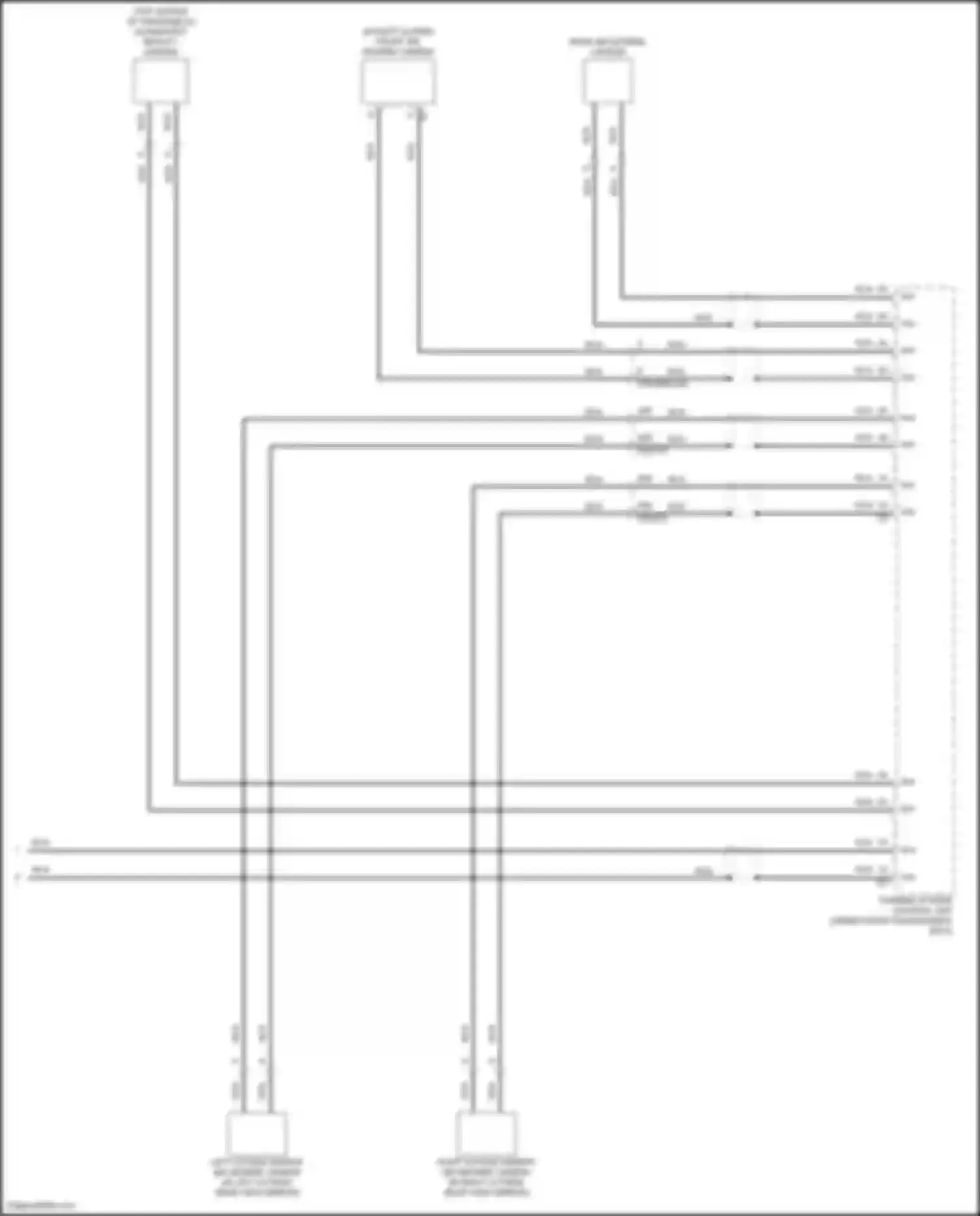 GLS-class AMG Mercedes-Benz X167 facelift (2023-2024): Parktronic circuit (3 of 3)