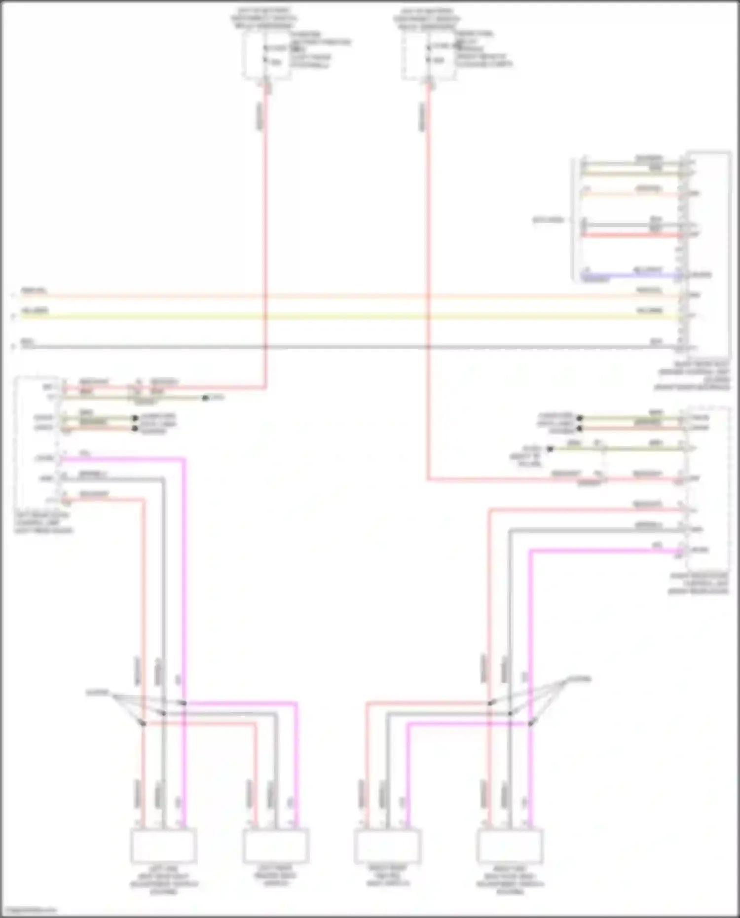 GLS-class AMG Mercedes-Benz X167 facelift (2023-2024): Rear heated seats circuit (2 of 2)