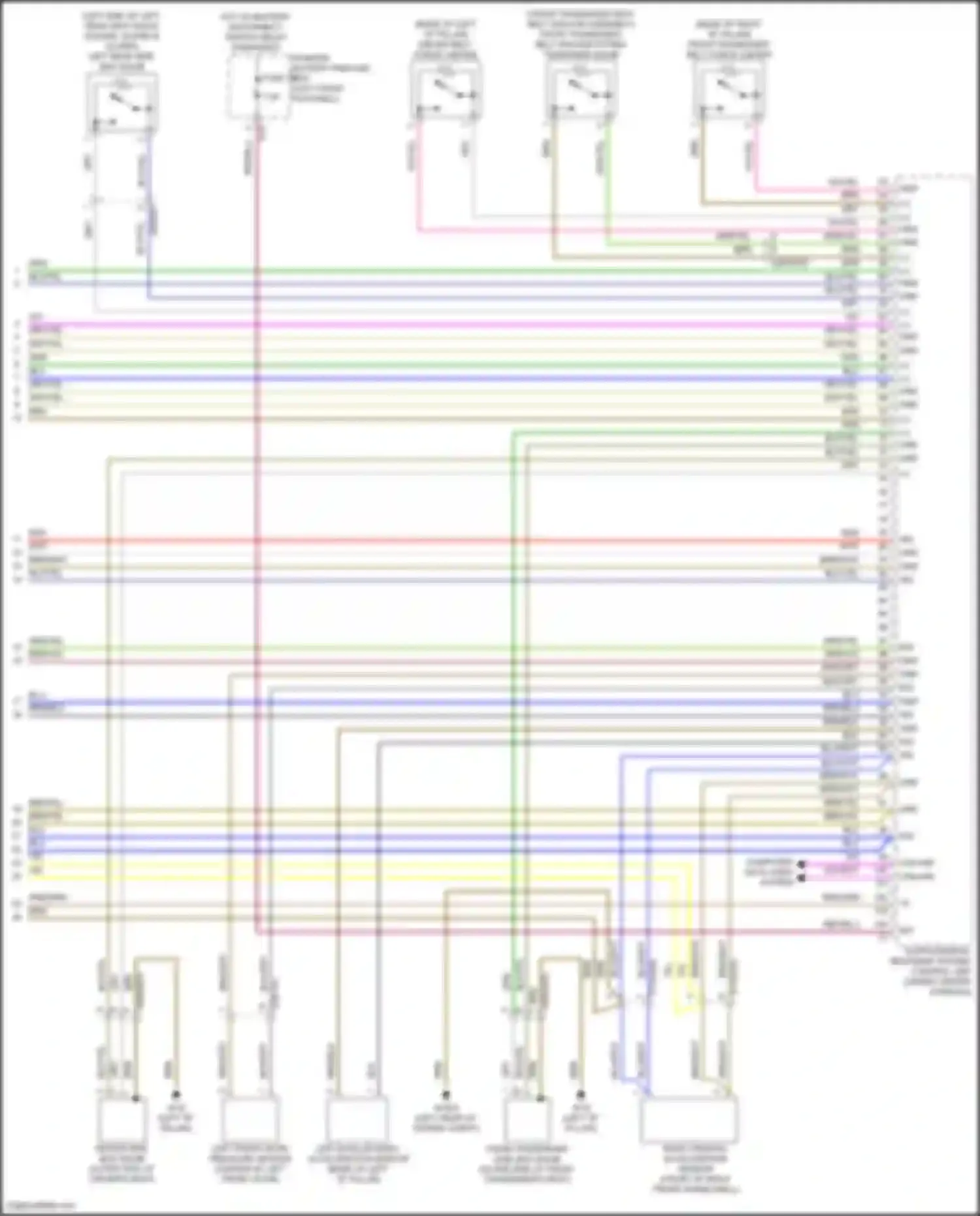 GLS-class AMG Mercedes-Benz X167 facelift (2023-2024): Supplemental restraint circuit (5 of 5)