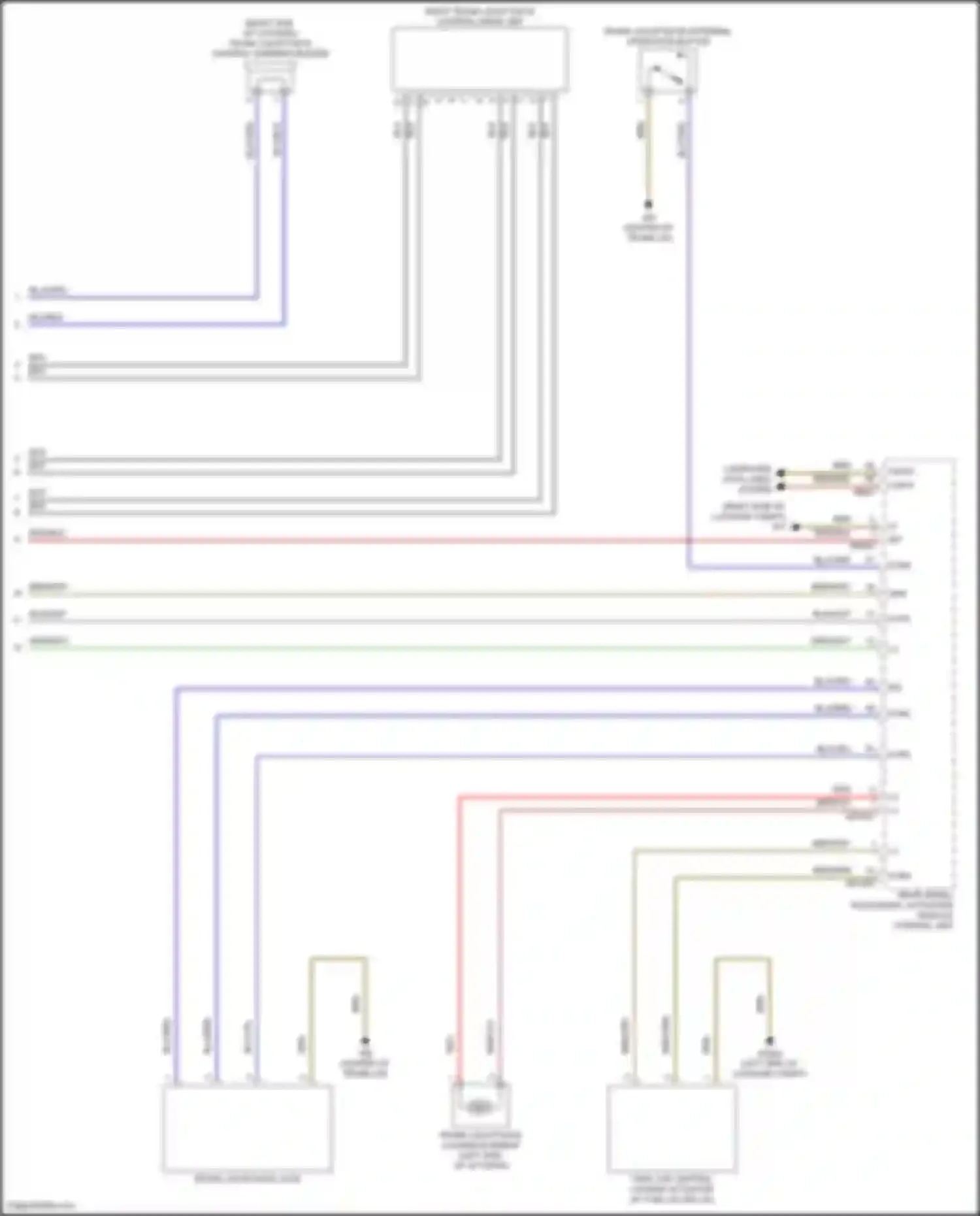 GLS-class AMG Mercedes-Benz X167 facelift (2023-2024): Trunk pull-down circuit (2 of 2)