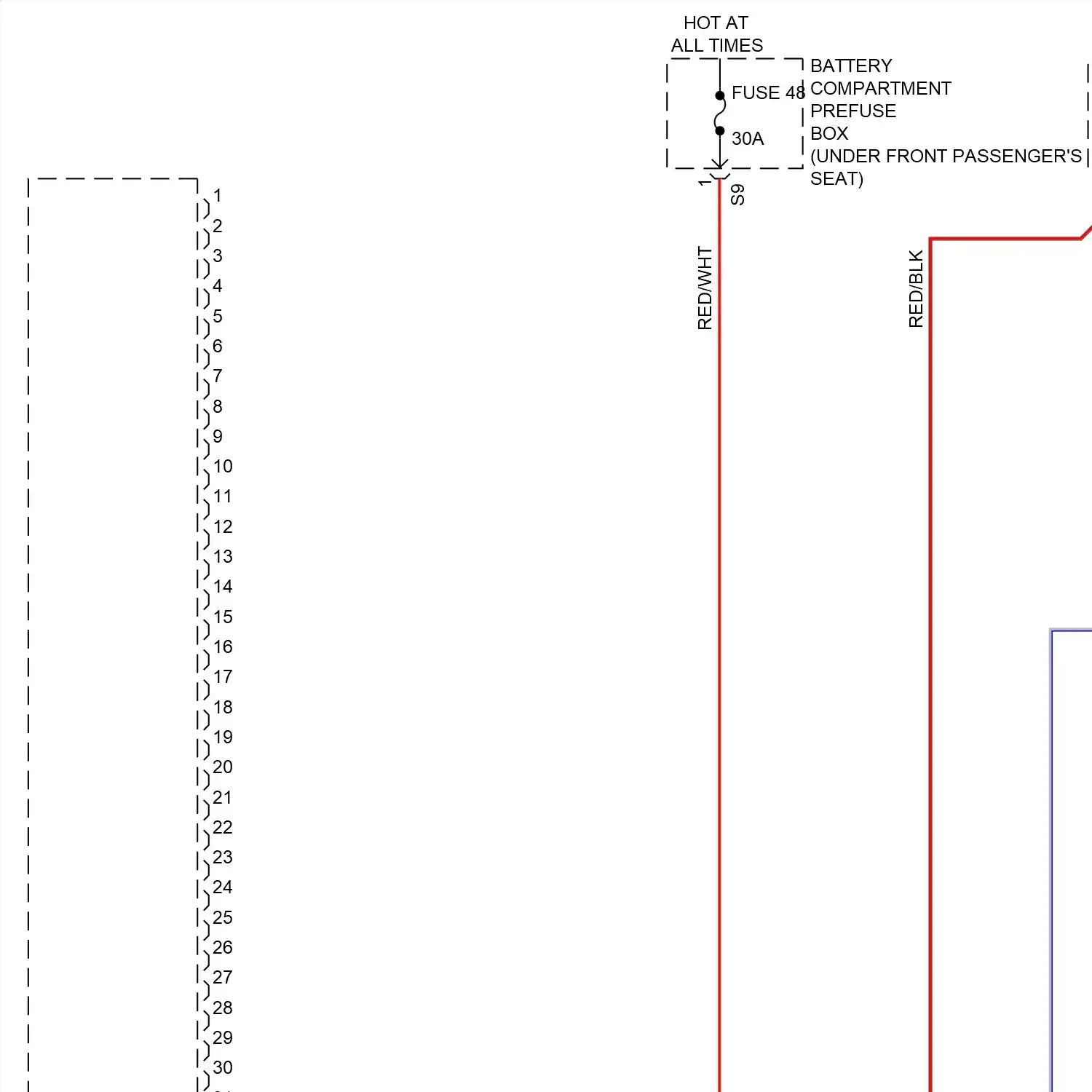 demo - Rear folding seat circuit (1 of 2) Rear folding seat circuit (1 of 2)