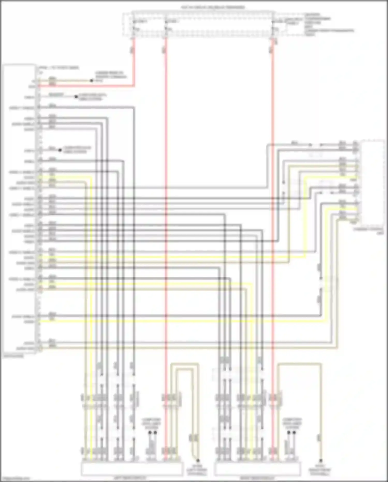 Wiring diagram battery compartment prefuse box for Mercedes-Benz GLS-class X166 (2015-2019) (23 of 55)