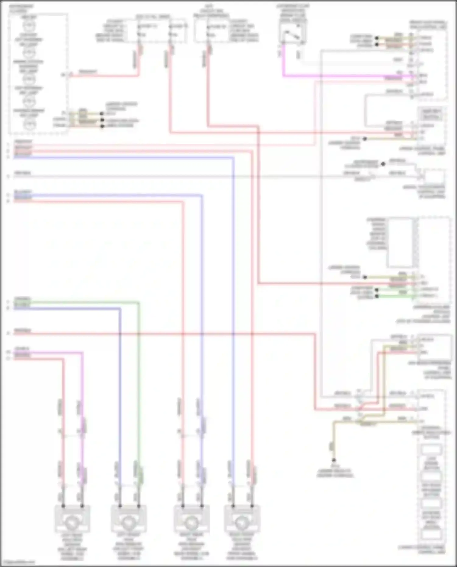 Wiring diagram brake system warning ind lamp for Mercedes-Benz GLS-class X166 (2015-2019) (1 of 1)