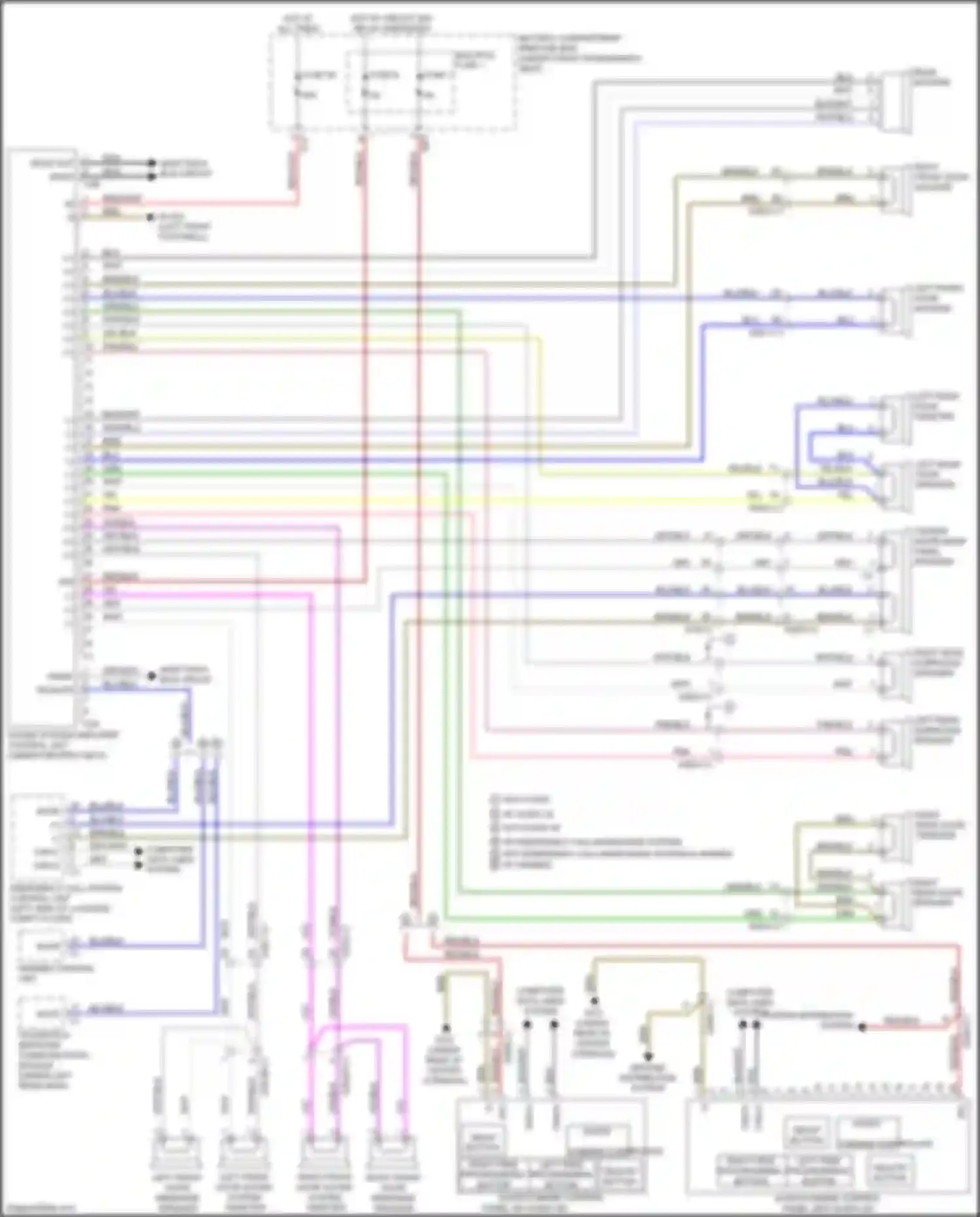 Wiring diagram computer data lines system for Mercedes-Benz GLS-class X166 (2015-2019) (60 of 100)
