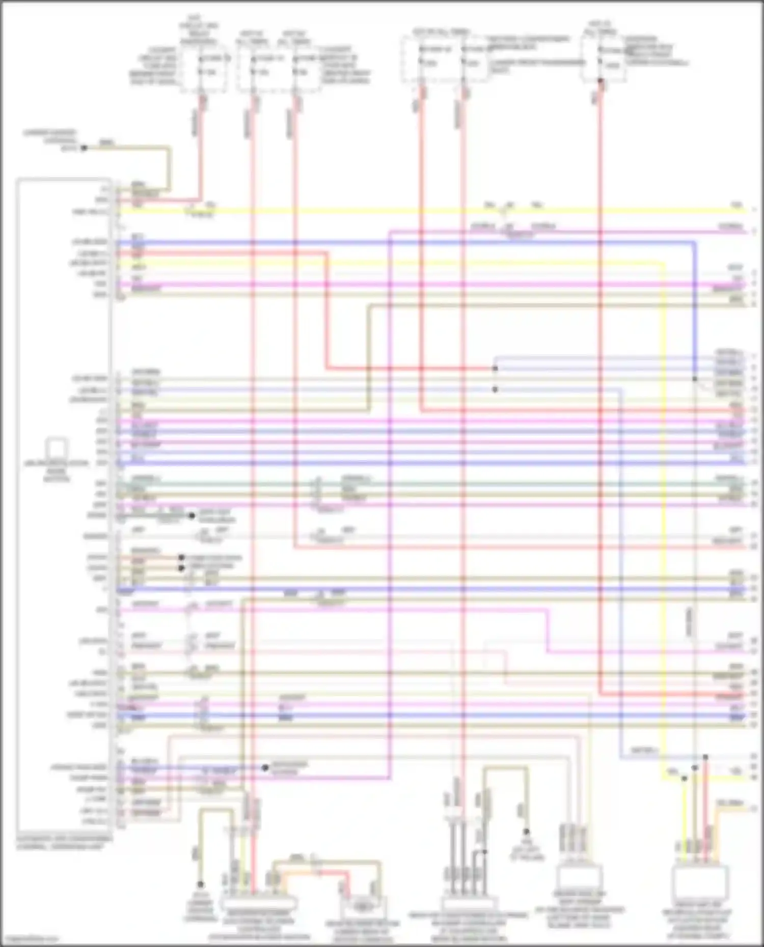 Wiring diagram defogger system for Mercedes-Benz GLS-class X166 (2015-2019) (2 of 2)