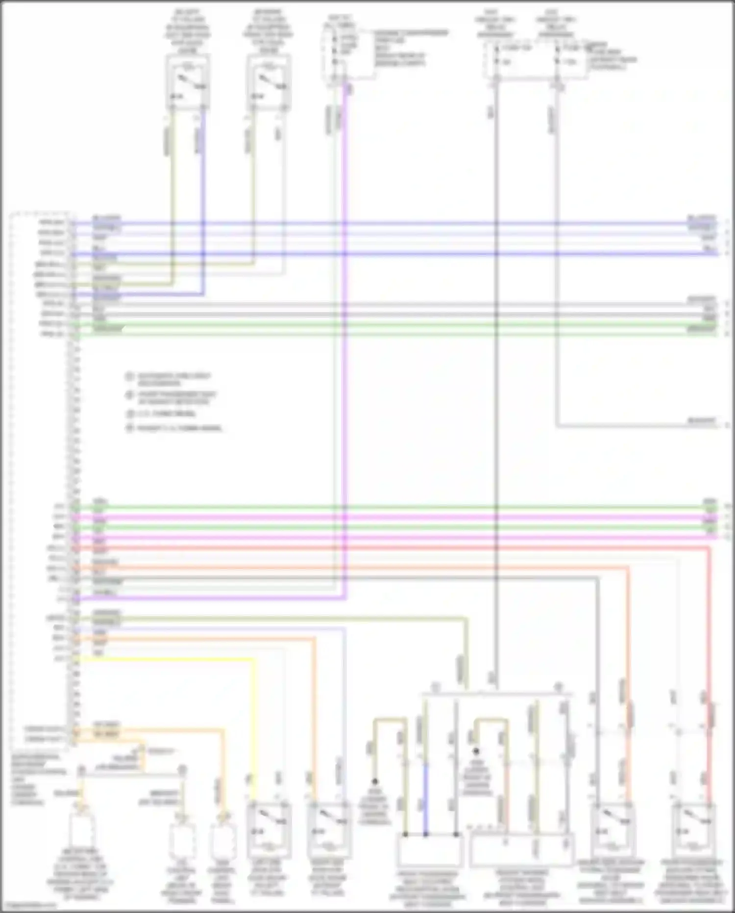Wiring diagram engine compartment prefuse box for Mercedes-Benz GLS-class X166 (2015-2019) (14 of 15)
