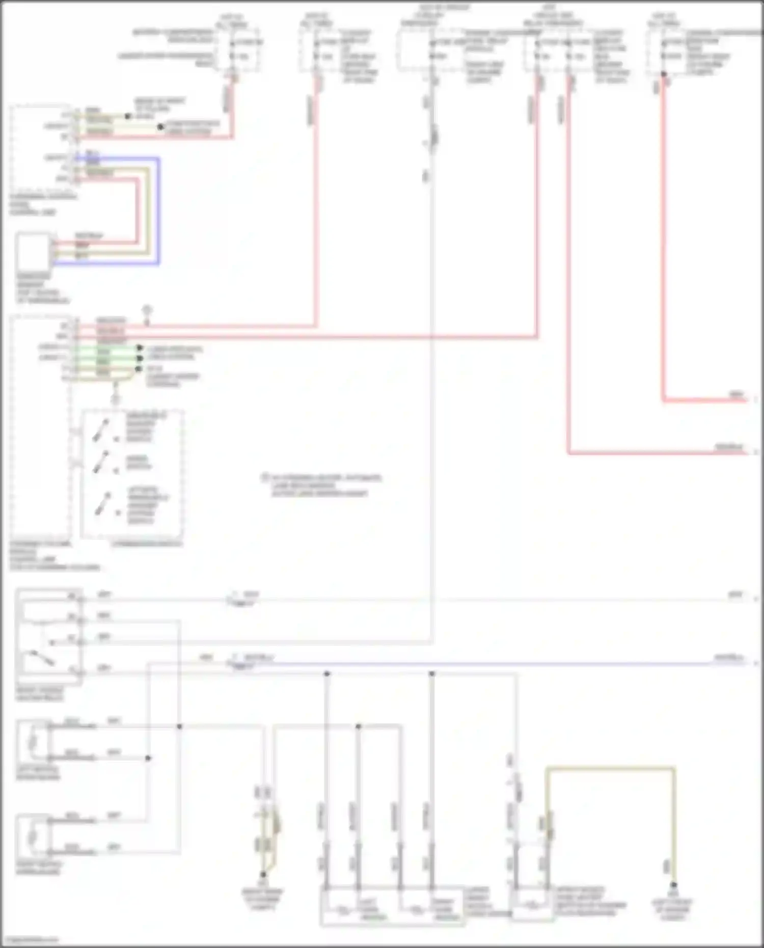 Wiring diagram engine compartment prefuse box for Mercedes-Benz GLS-class X166 (2015-2019) (12 of 15)