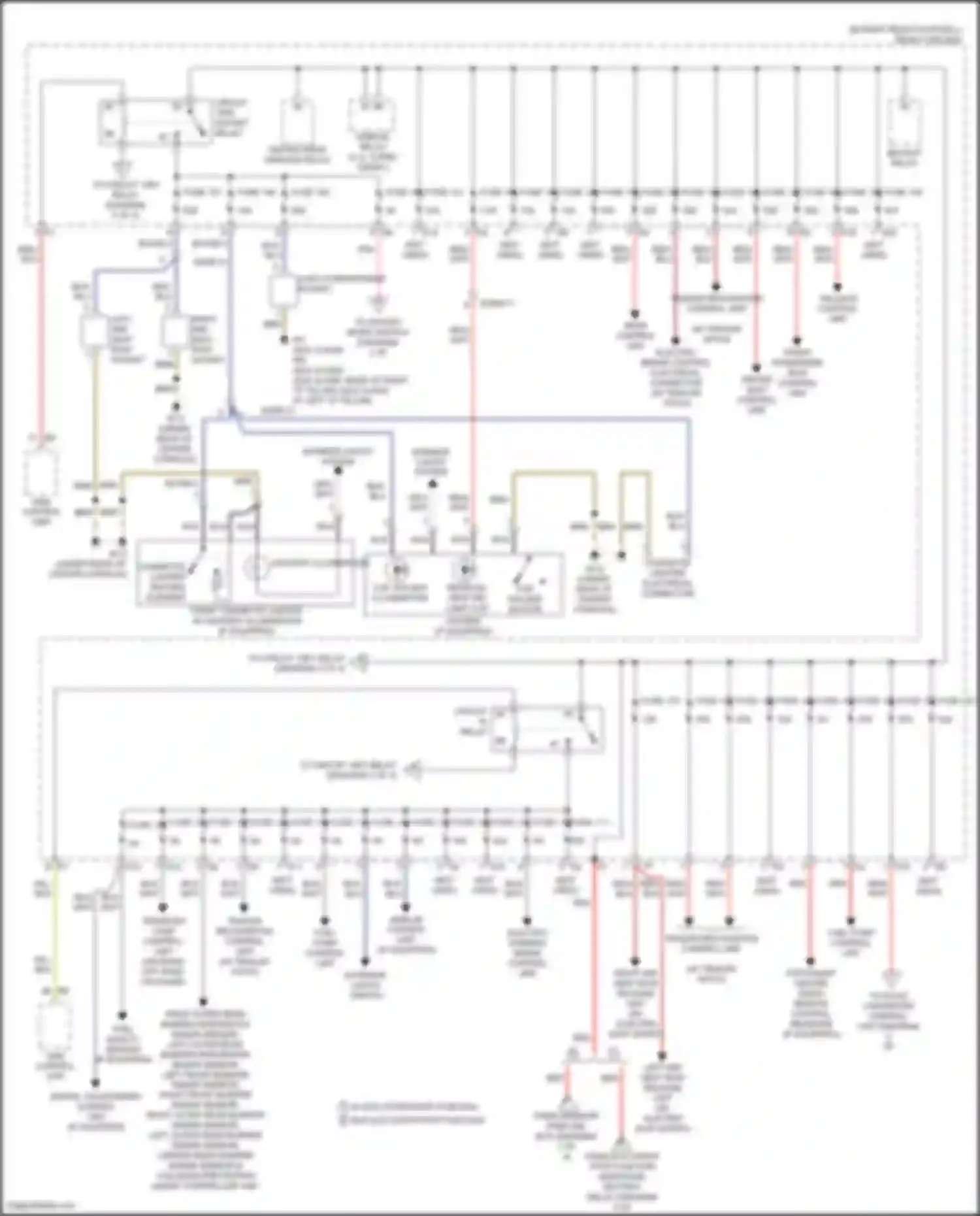 Wiring diagram load compartment socket for Mercedes-Benz GLS-class X166 (2015-2019) (1 of 1)