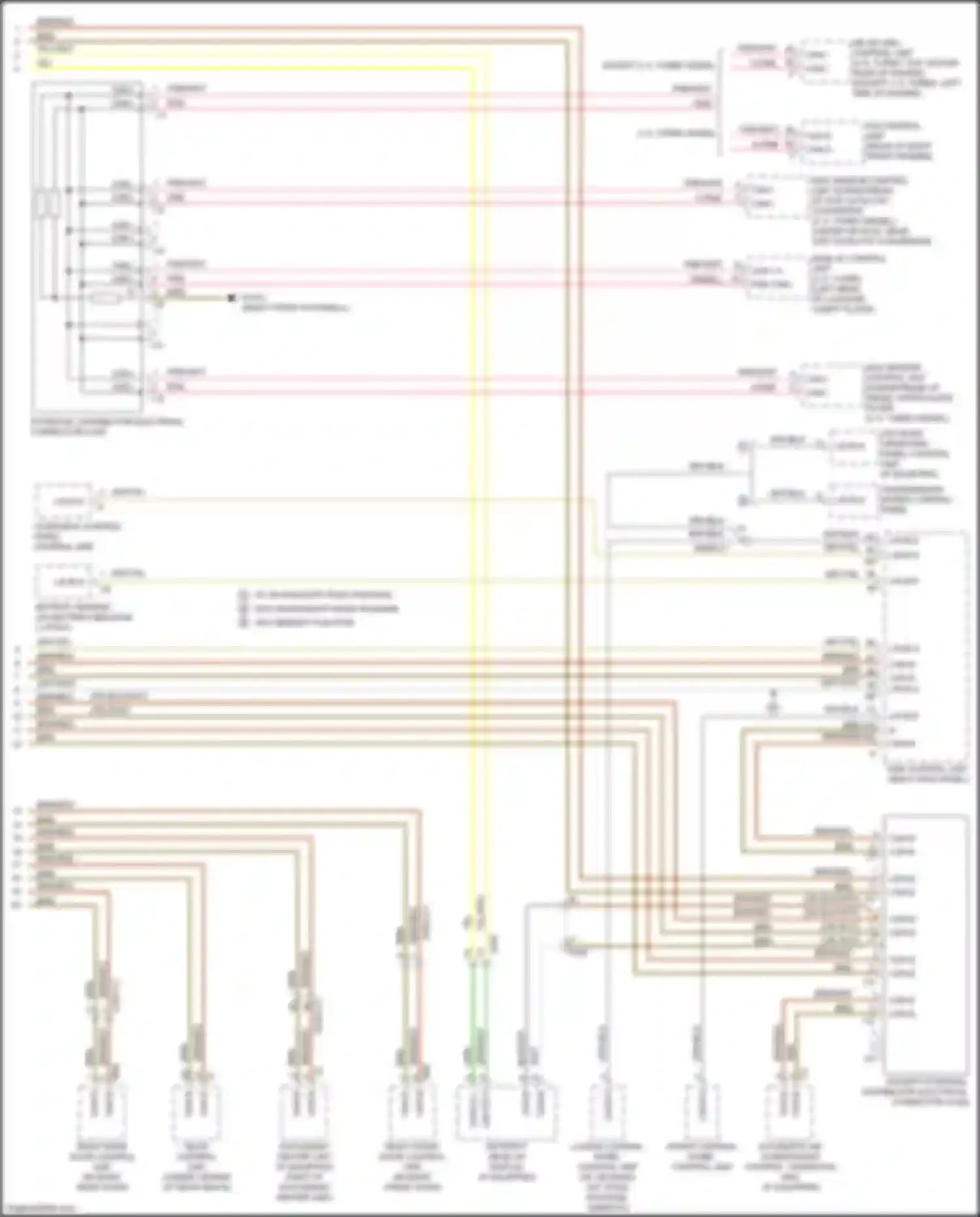 Wiring diagram retrofit head-up display for Mercedes-Benz GLS-class X166 (2015-2019) (1 of 2)