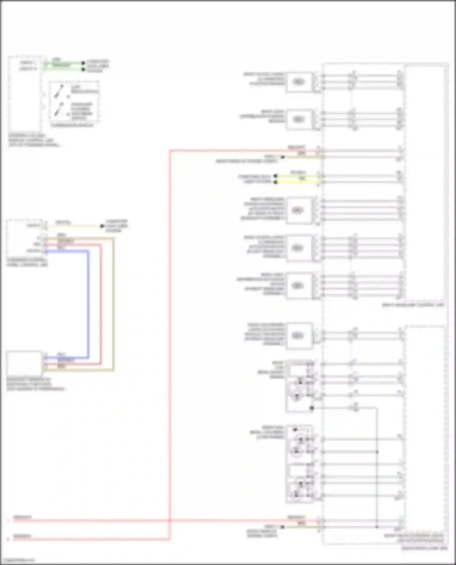 Wiring diagram steering column module control unit for Mercedes-Benz GLS-class X166 (2015-2019) (14 of 19)