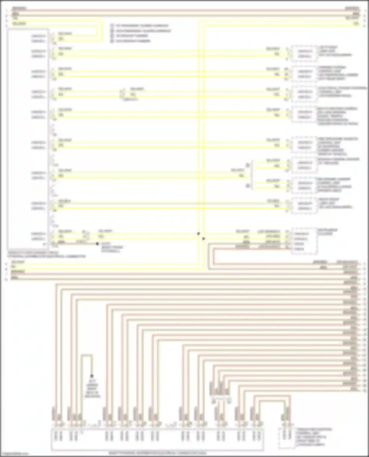 Wiring diagram trailer recognition control unit for Mercedes-Benz GLS-class X166 (2015-2019) (1 of 3)