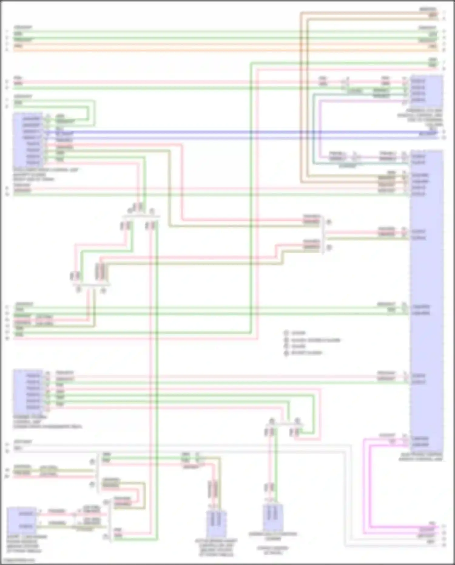 GLS-class Mercedes-Benz X167 facelift (2023-2024): High/low bus circuit (3 of 8)