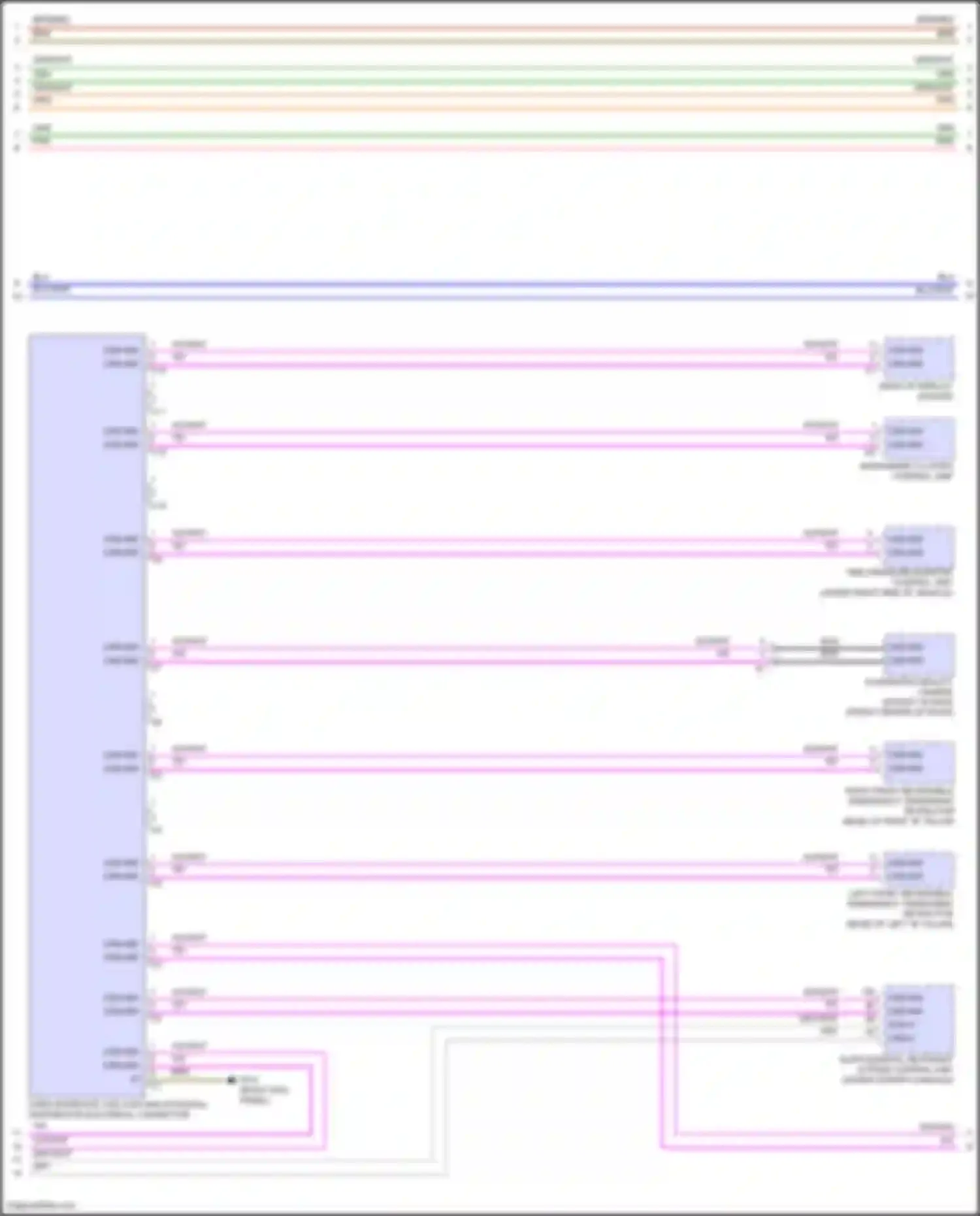 GLS-class Mercedes-Benz X167 facelift (2023-2024): High/low bus circuit (4 of 8)