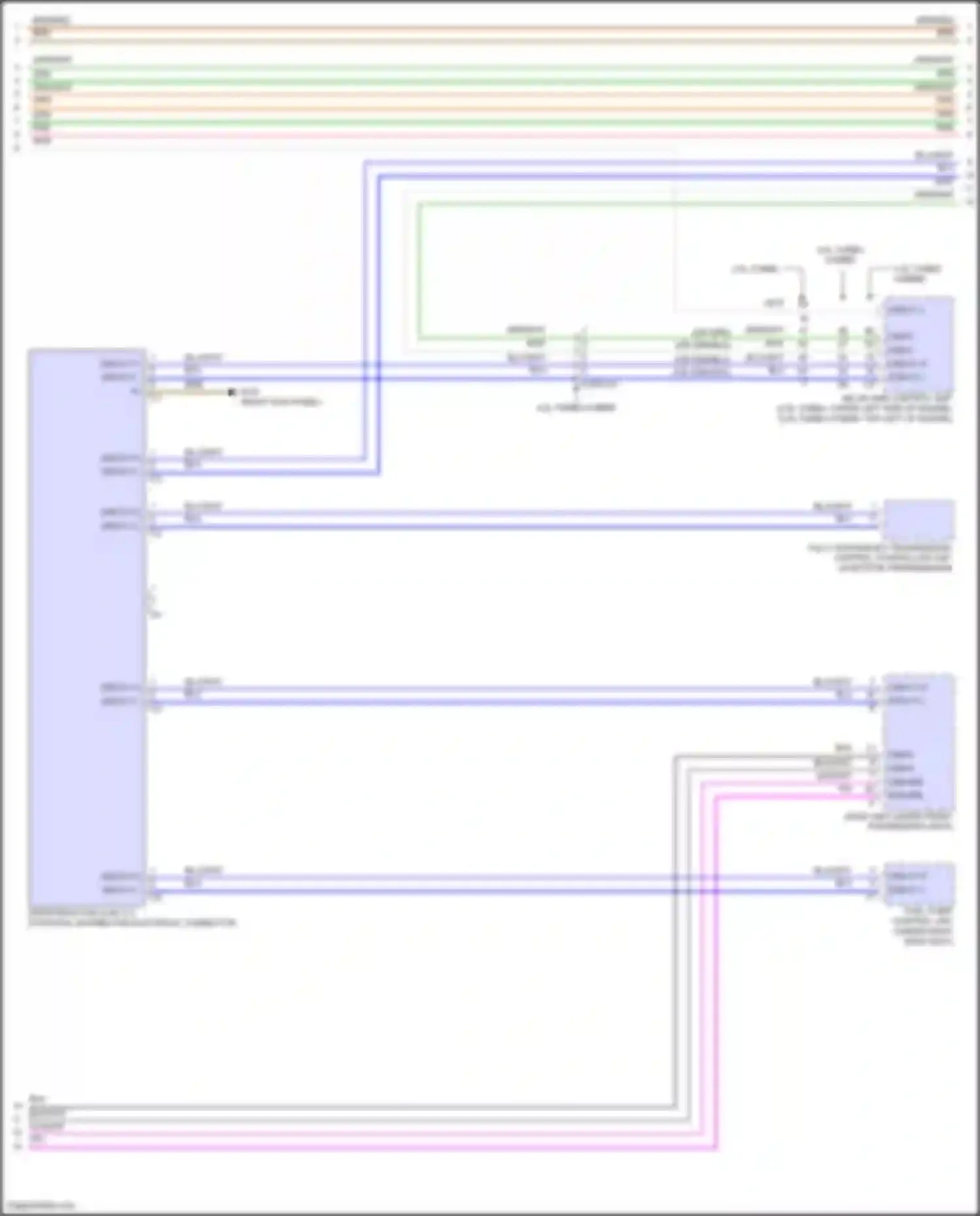 GLS-class Mercedes-Benz X167 facelift (2023-2024): High/low bus circuit (6 of 8)
