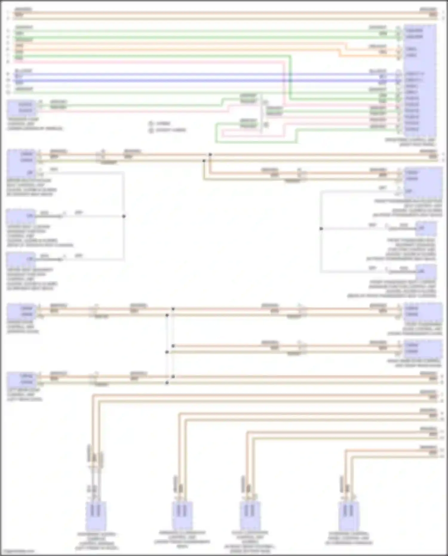 GLS-class Mercedes-Benz X167 facelift (2023-2024): High/low bus circuit (7 of 8)