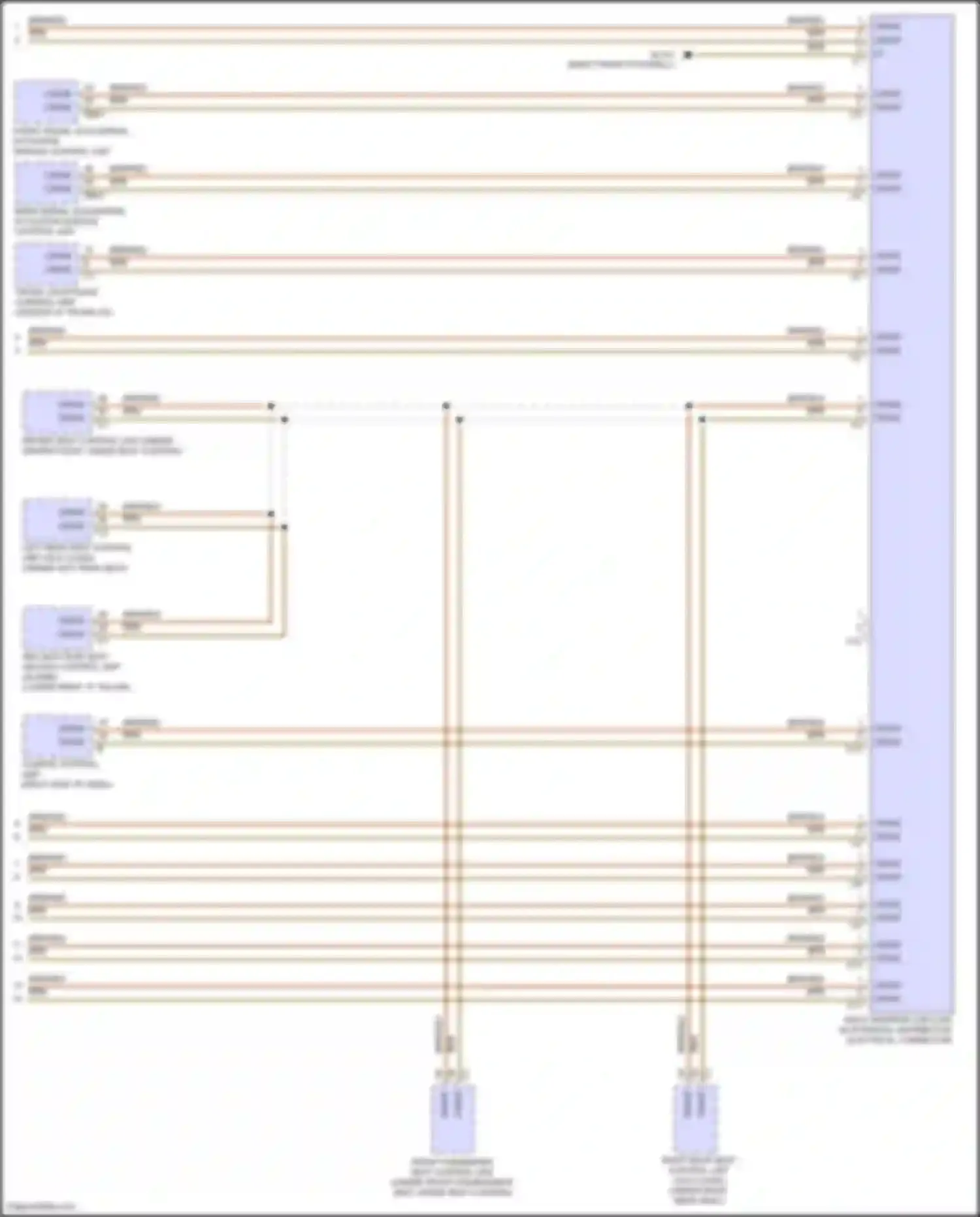 GLS-class Mercedes-Benz X167 facelift (2023-2024): High/low bus circuit (8 of 8)