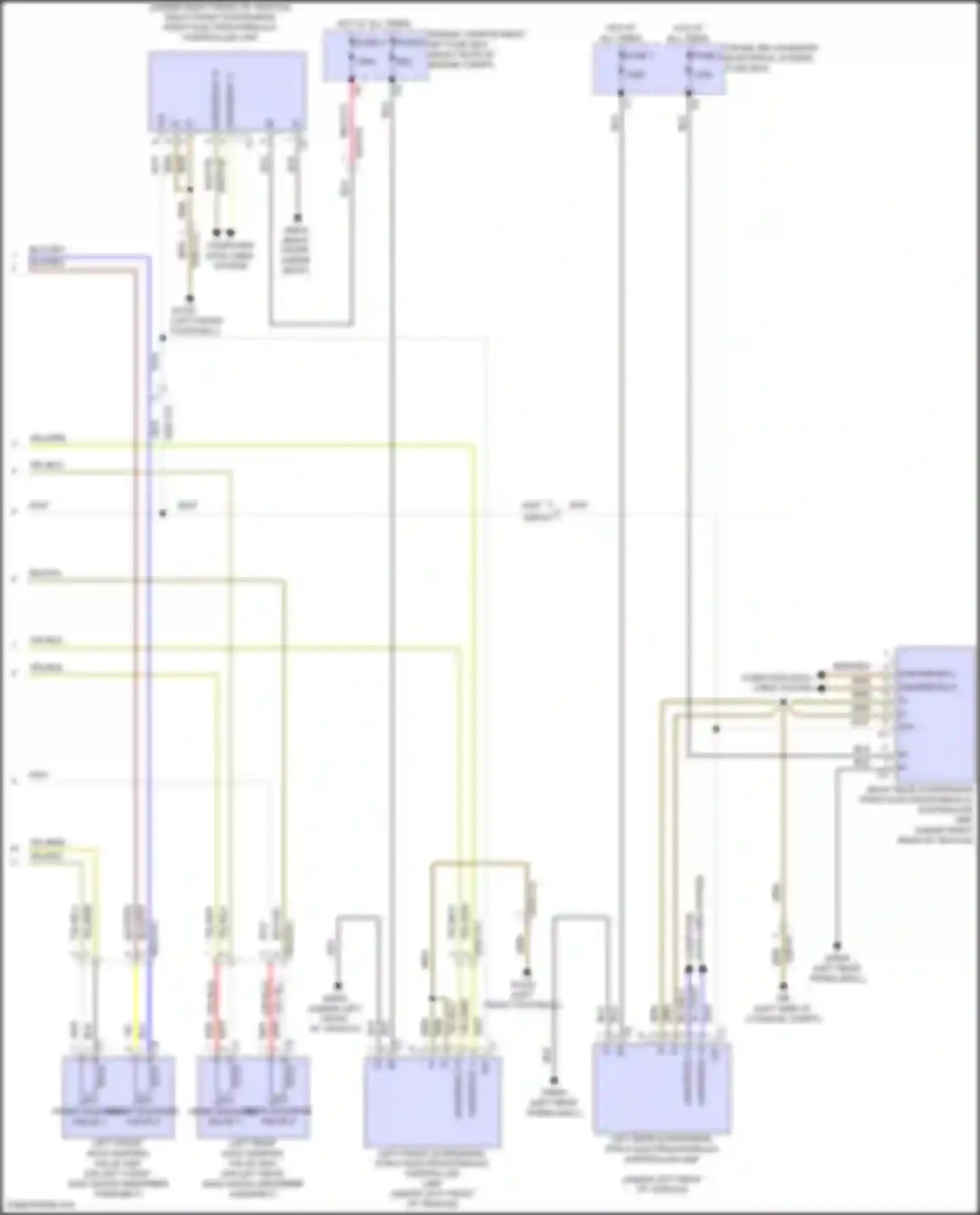 GLS-class Mercedes-Benz X167 facelift (2023-2024): Electronic suspension circuit (2 of 2)