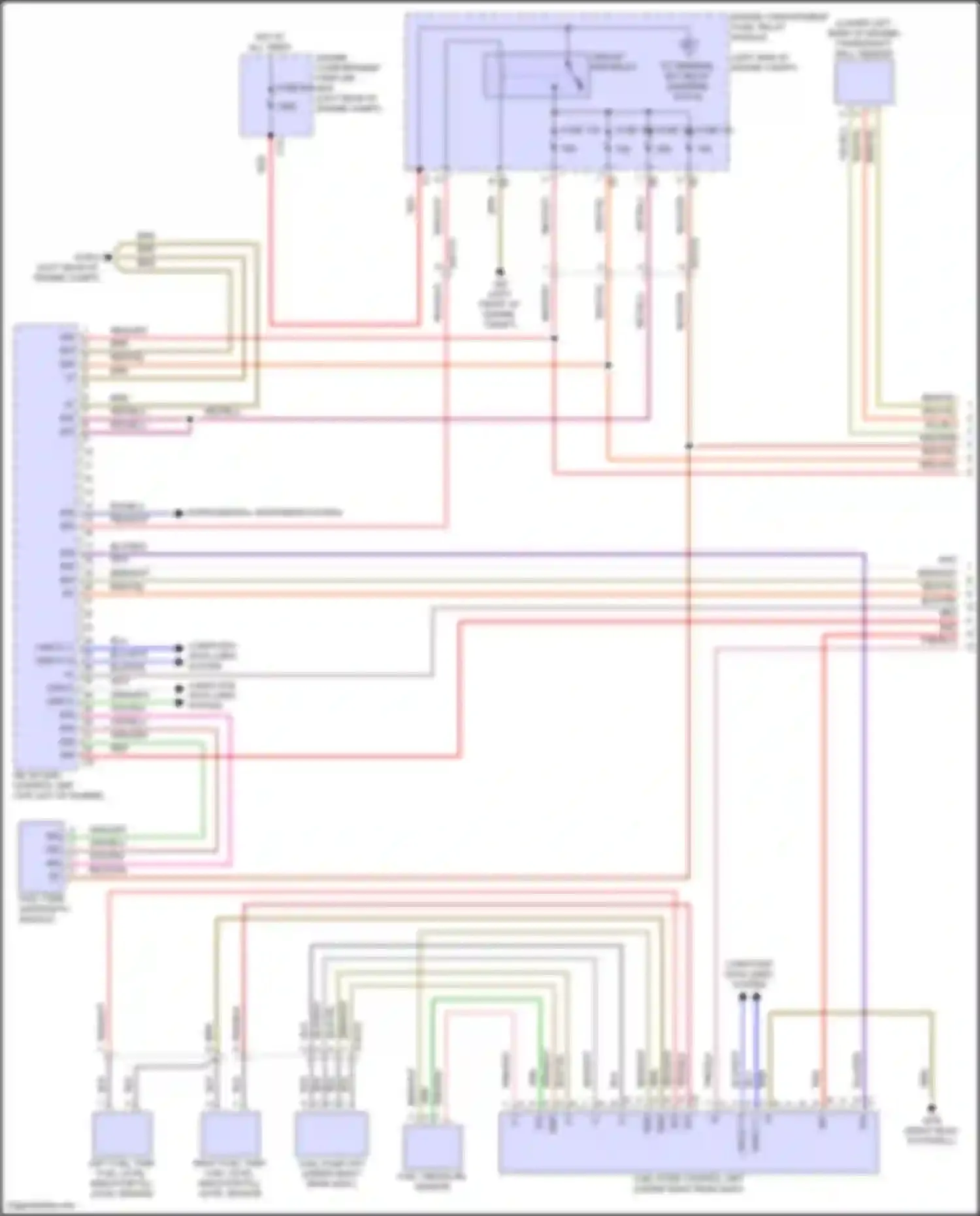 GLS-class Mercedes-Benz X167 facelift (2023-2024): Wiring diagram engine performance 3.0l turbo hybrid (1 of 9)