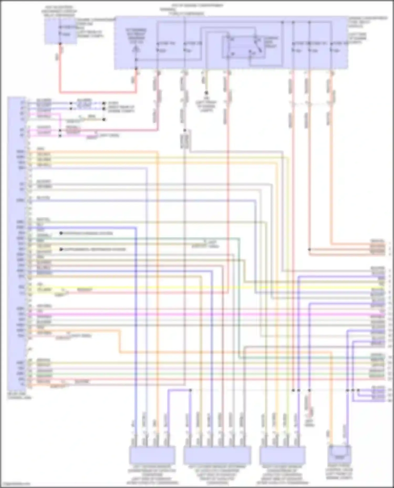 GLS-class Mercedes-Benz X167 facelift (2023-2024): Wiring diagram engine performance 4.0l turbo hybrid (1 of 10)