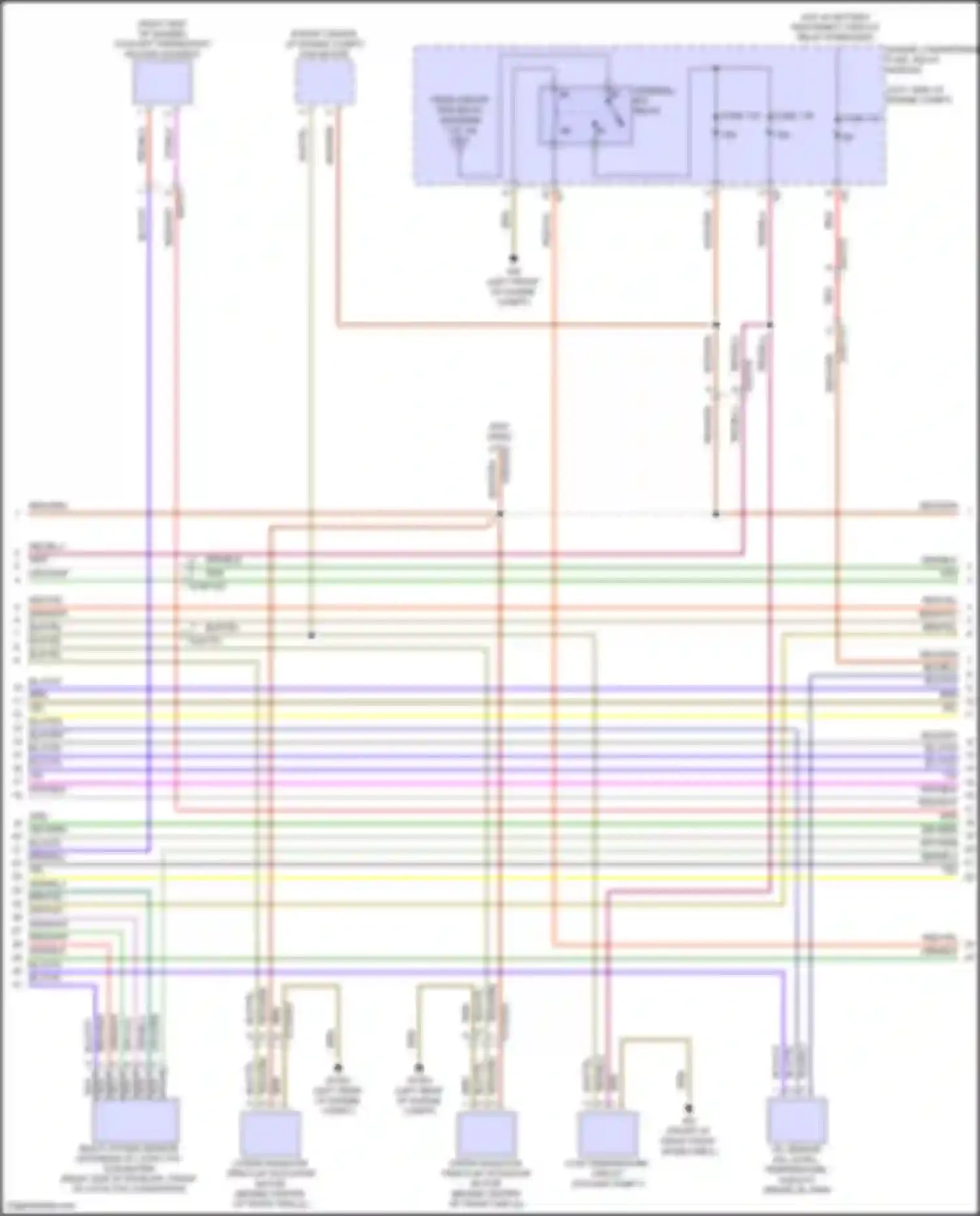 GLS-class Mercedes-Benz X167 facelift (2023-2024): Wiring diagram engine performance 4.0l turbo hybrid (3 of 10)