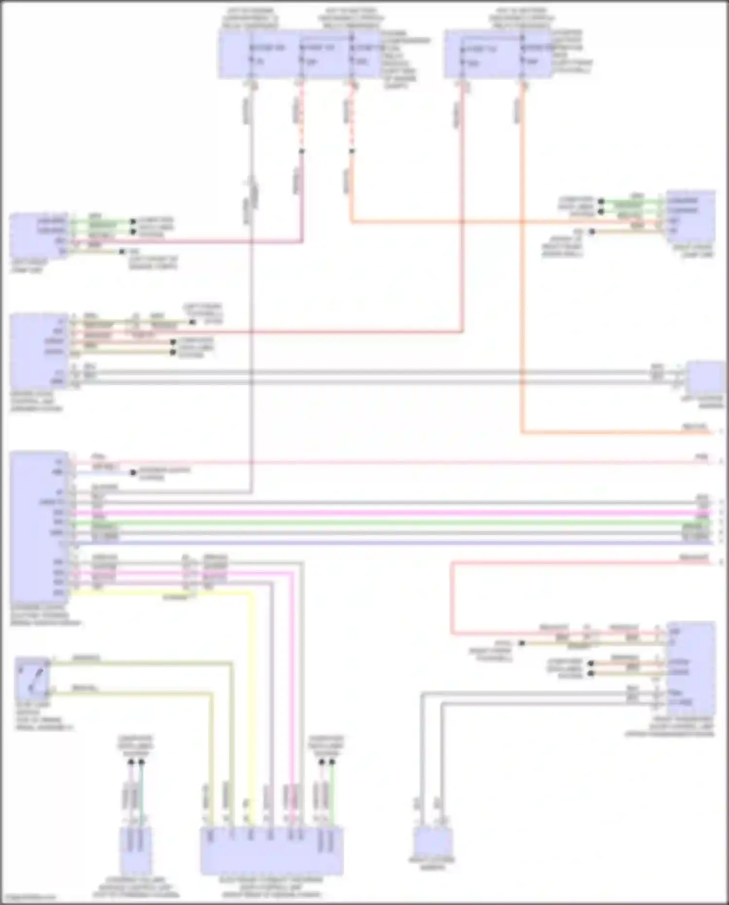 GLS-class Mercedes-Benz X167 facelift (2023-2024): Exterior lamps circuit (1 of 2)