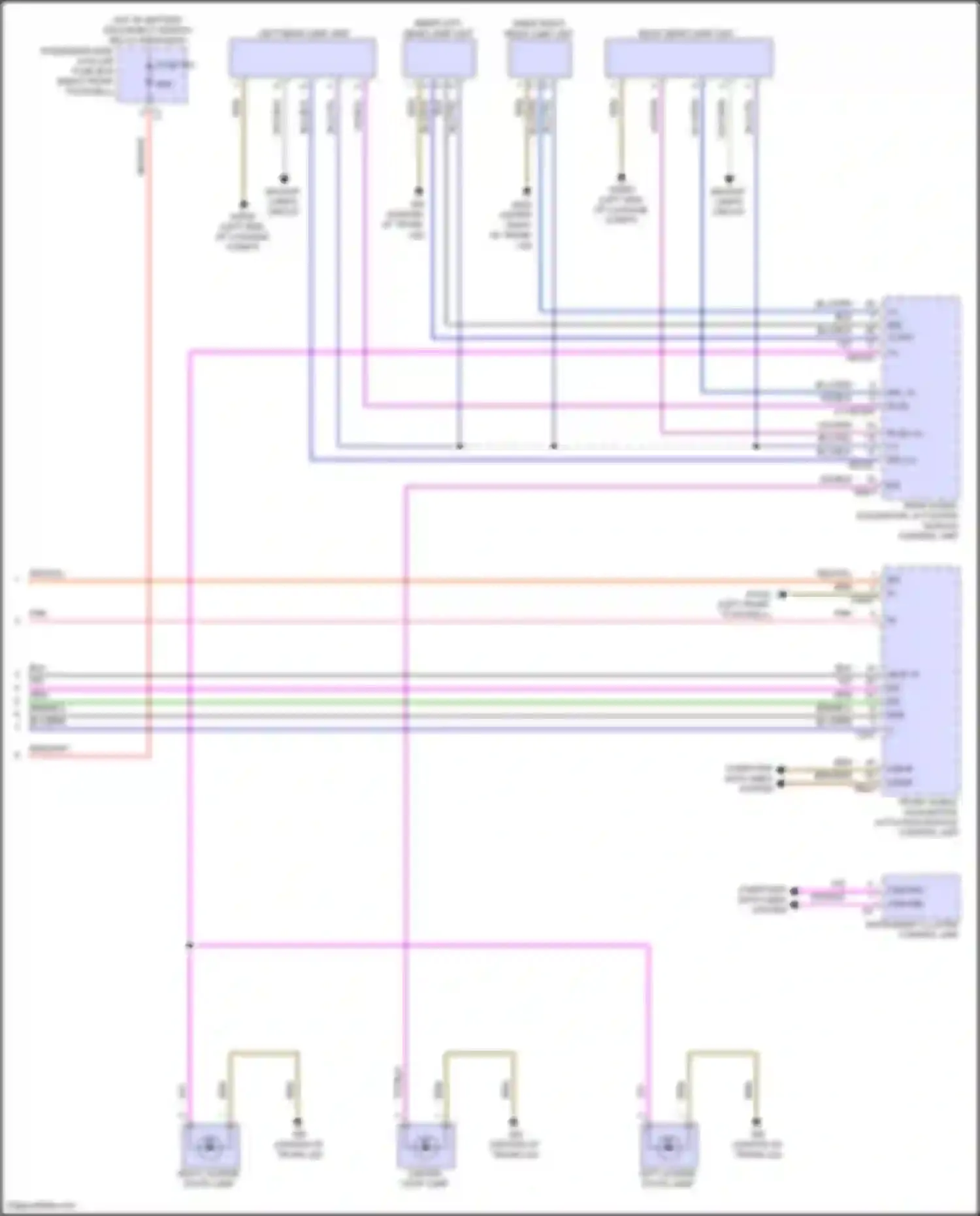 GLS-class Mercedes-Benz X167 facelift (2023-2024): Exterior lamps circuit (2 of 2)