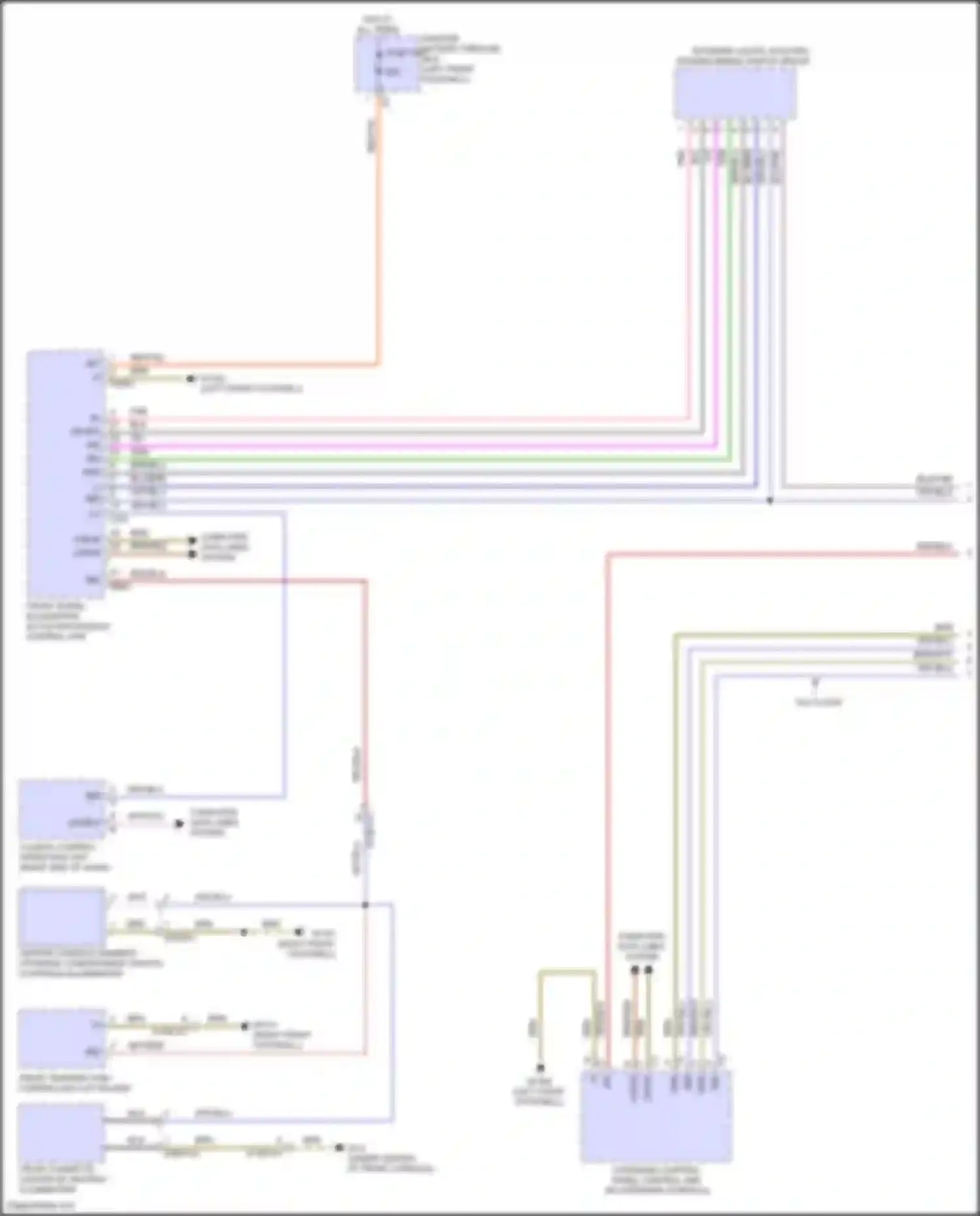 GLS-class Mercedes-Benz X167 facelift (2023-2024): Instrument illumination circuit (1 of 3)