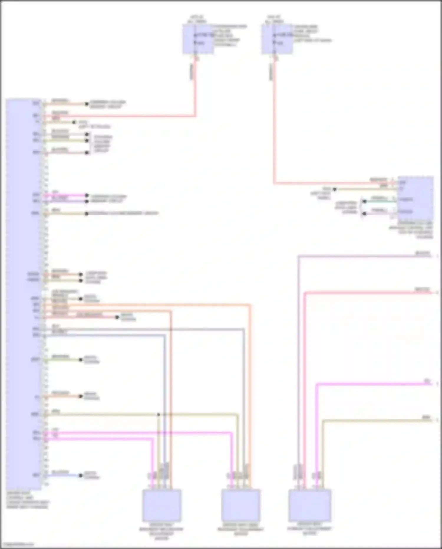 GLS-class Mercedes-Benz X167 facelift (2023-2024): Driver"s memory seat circuit (1 of 2)