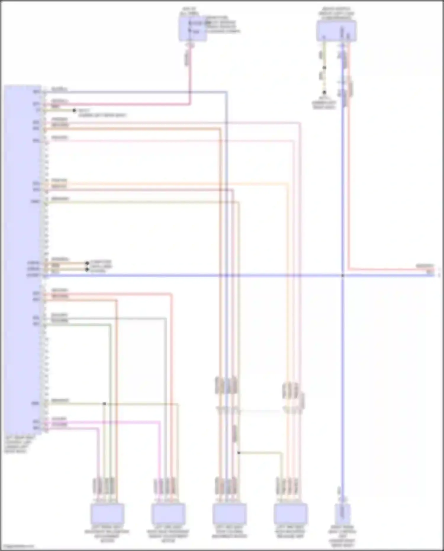 GLS-class Mercedes-Benz X167 facelift (2023-2024): Left rear memory seat circuit (1 of 2)