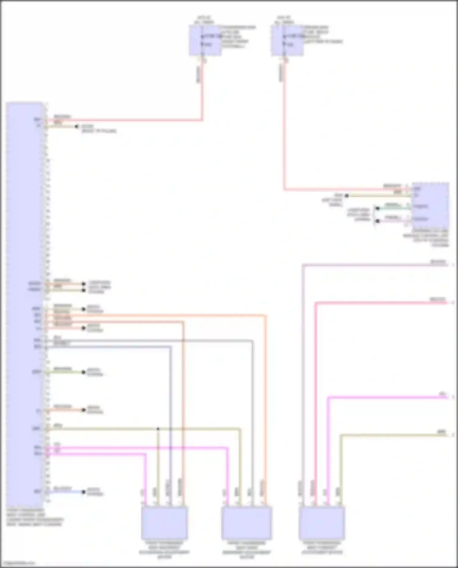 GLS-class Mercedes-Benz X167 facelift (2023-2024): Passenger"s memory seat circuit (1 of 2)