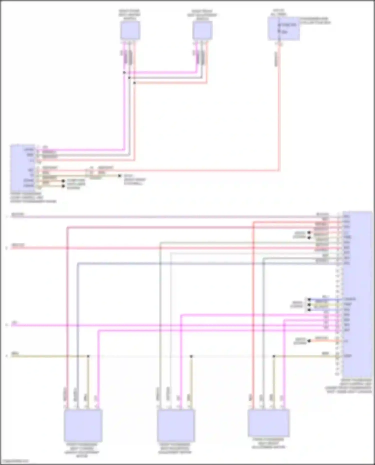 GLS-class Mercedes-Benz X167 facelift (2023-2024): Passenger"s memory seat circuit (2 of 2)