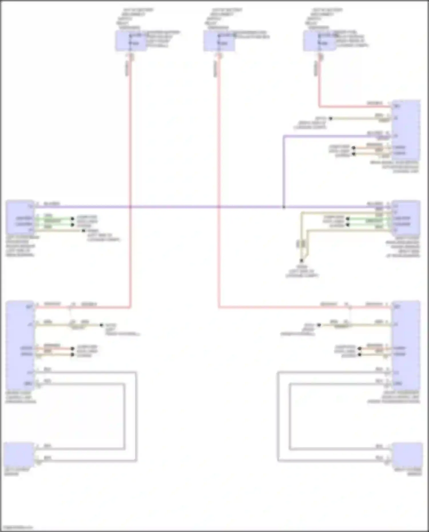 GLS-class Mercedes-Benz X167 facelift (2023-2024): Blind spot information system circuit