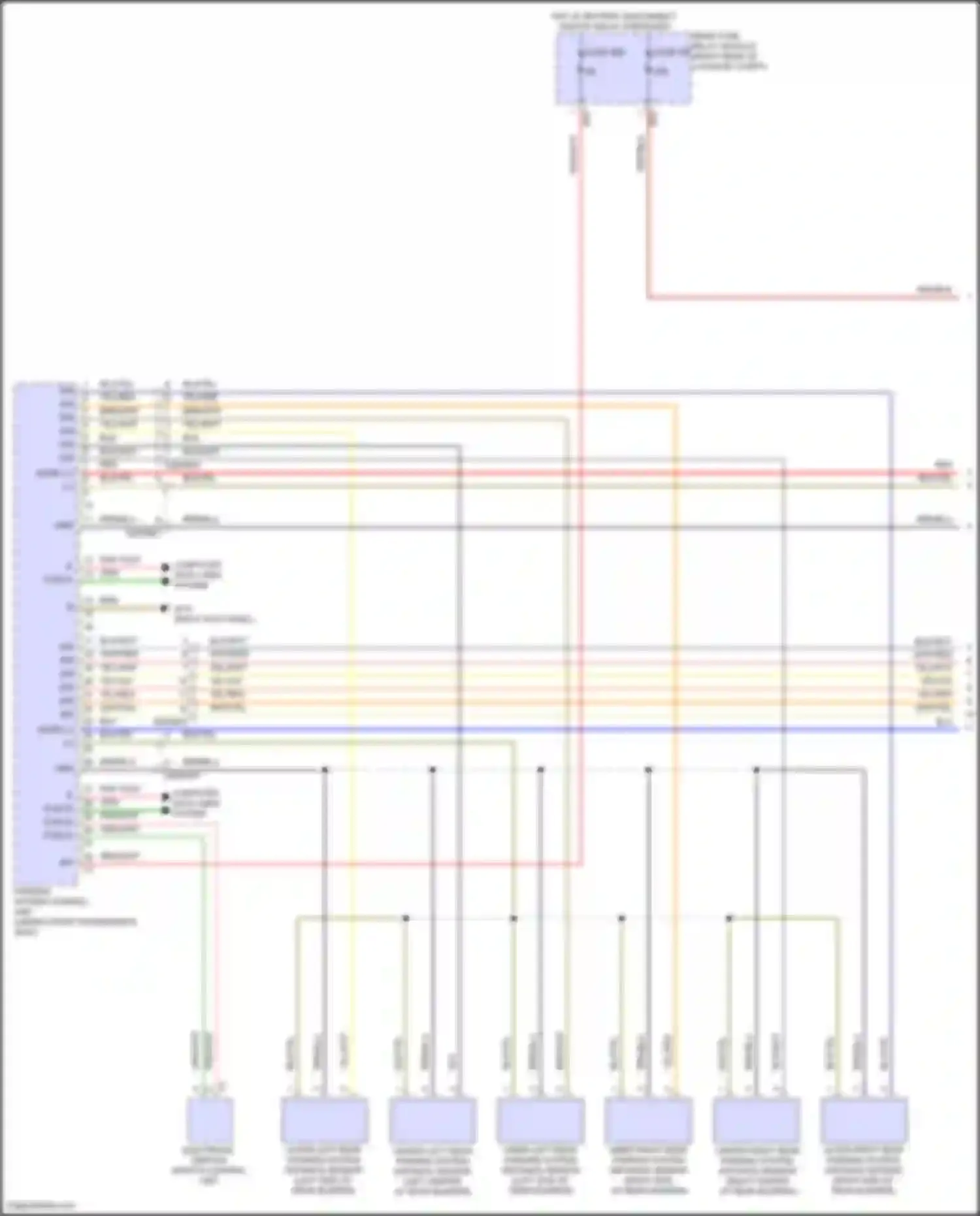 GLS-class Mercedes-Benz X167 facelift (2023-2024): Parktronic circuit (1 of 3)